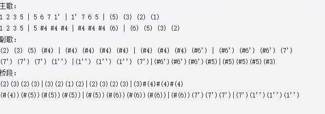 你爱我(三字歌谱)1
