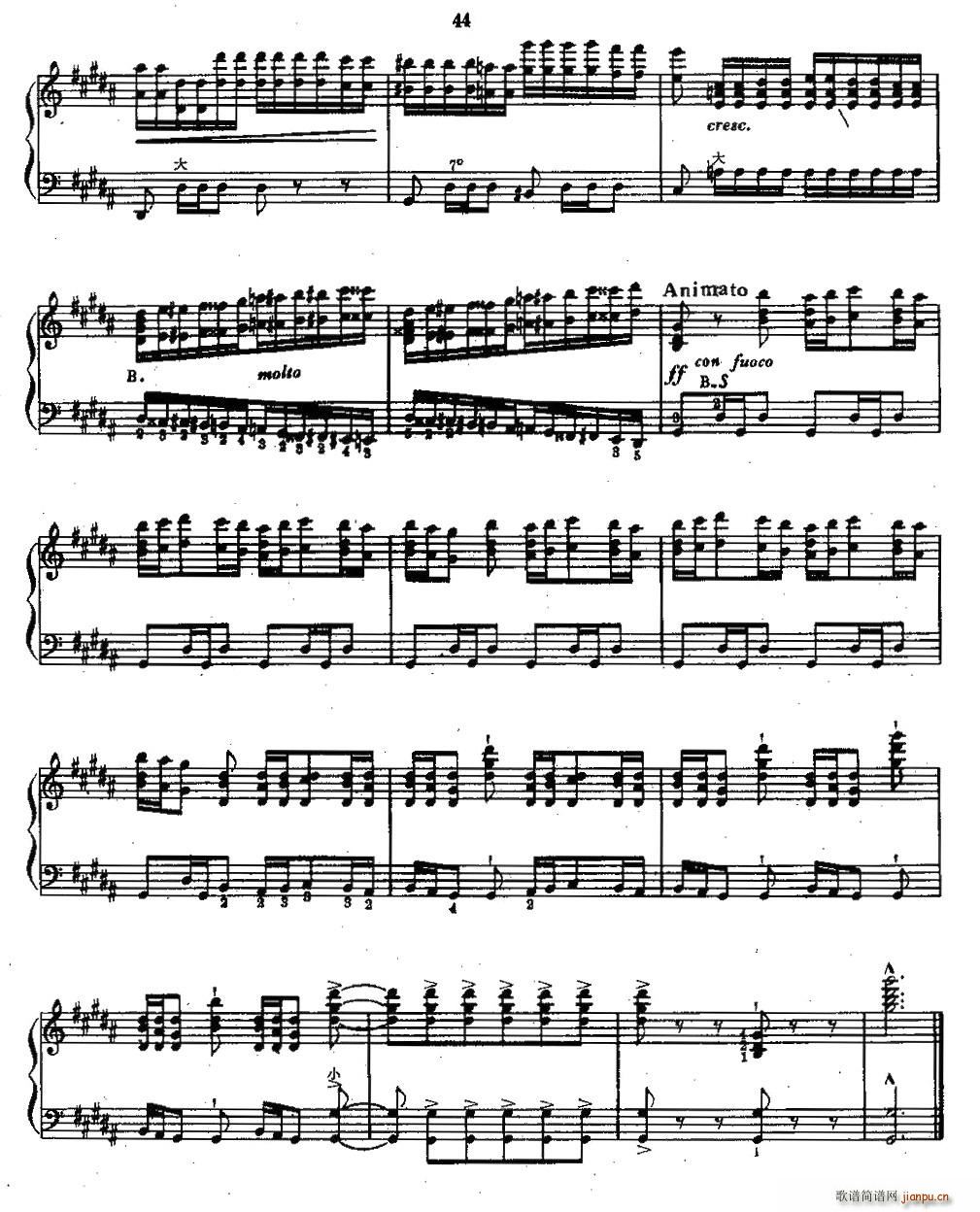 李斯特(三字歌谱)10