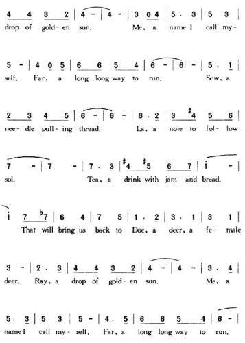 哆唻咪(三字歌谱)3