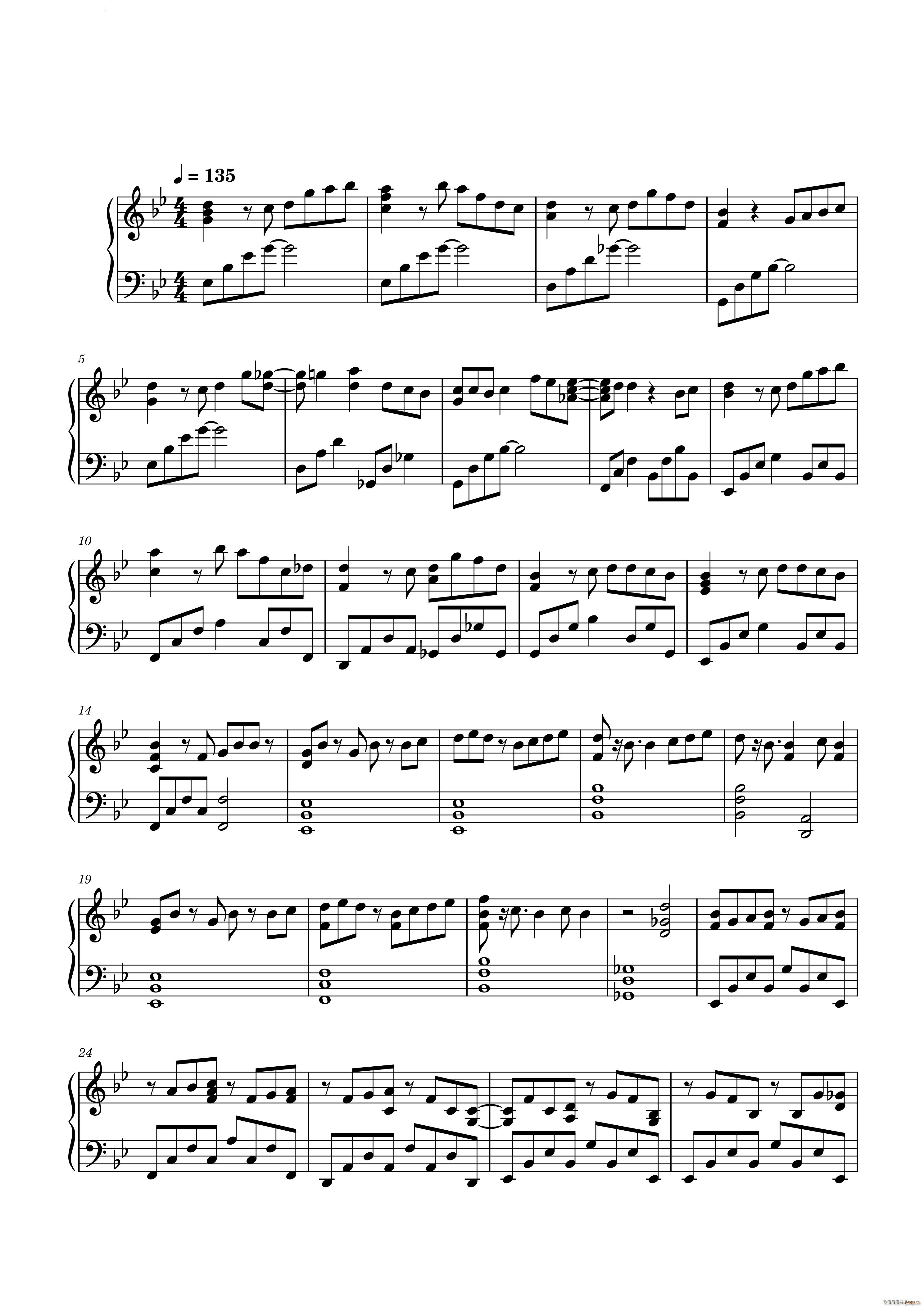 群青(二字歌谱)1