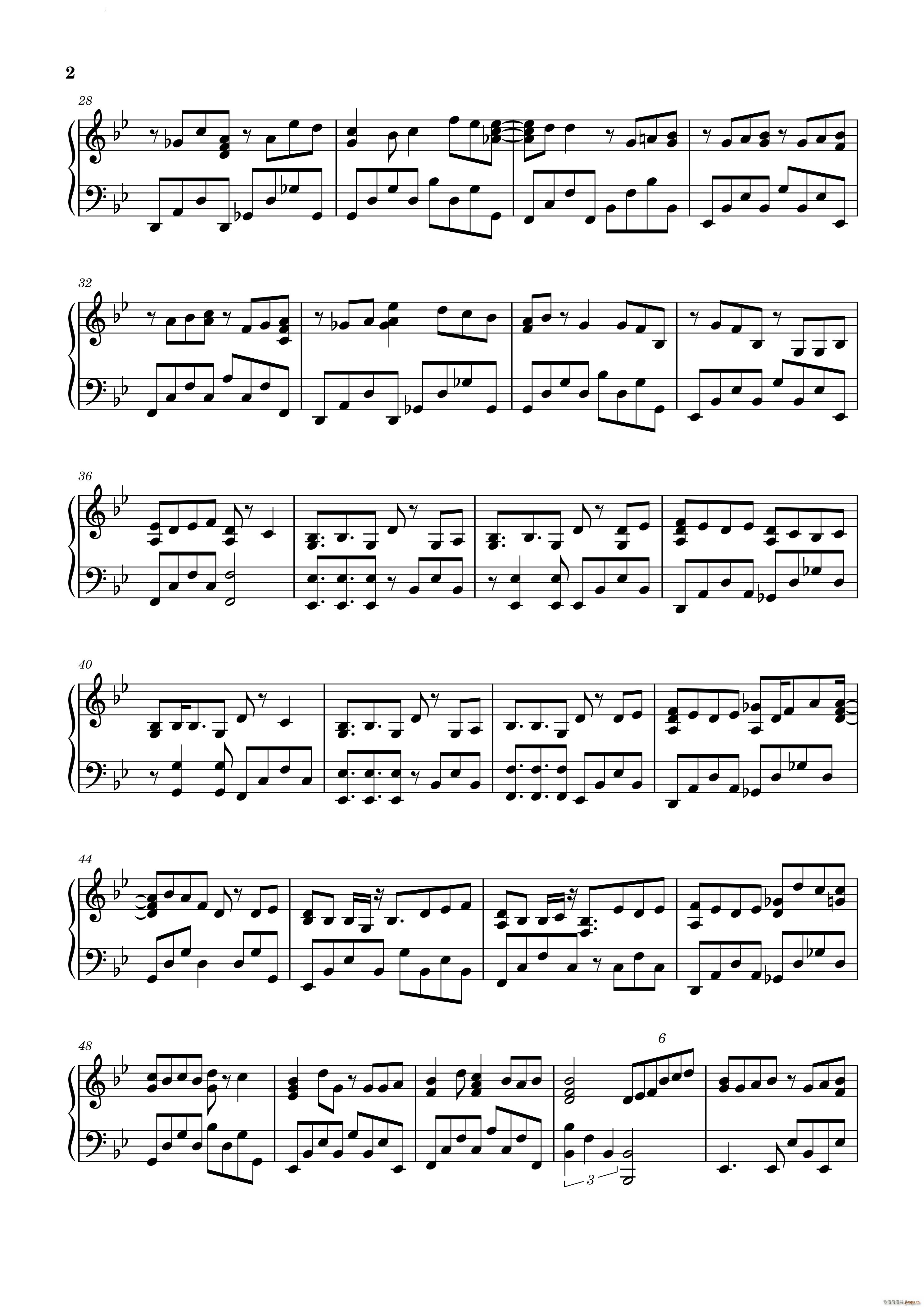 群青(二字歌谱)3