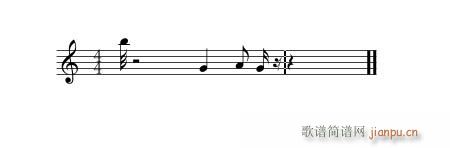 天呀(二字歌谱)1