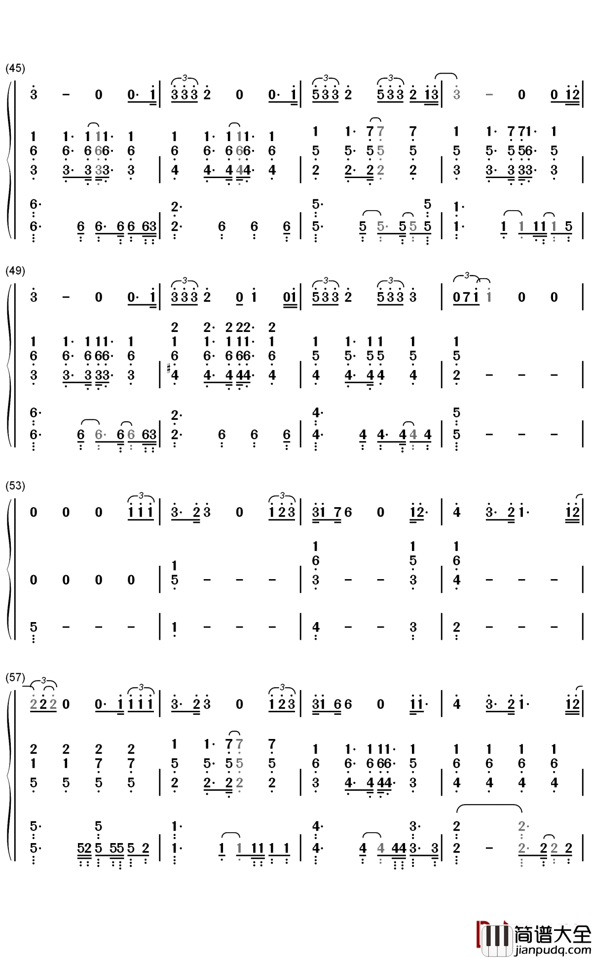 给你的歌简谱_邓紫棋_如果无法让你知道我有多想你，就让我写首歌给你