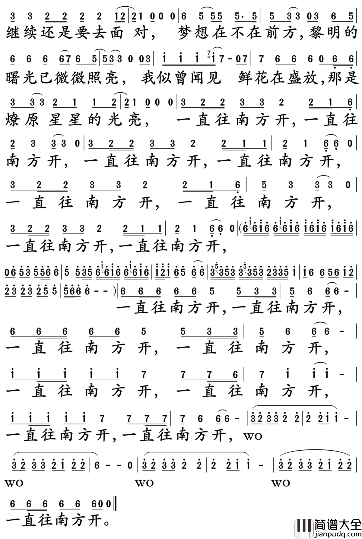 公路之歌简谱_痛仰乐队_理想真的有很强大的力量，一点点就足以拥有燎原的光芒