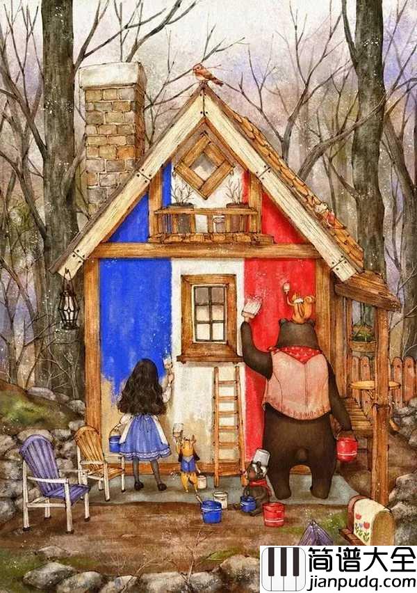 小屋简谱_赵雷_希望你拥有这样一间装满了宽恕的小屋,自在生活,随性而生