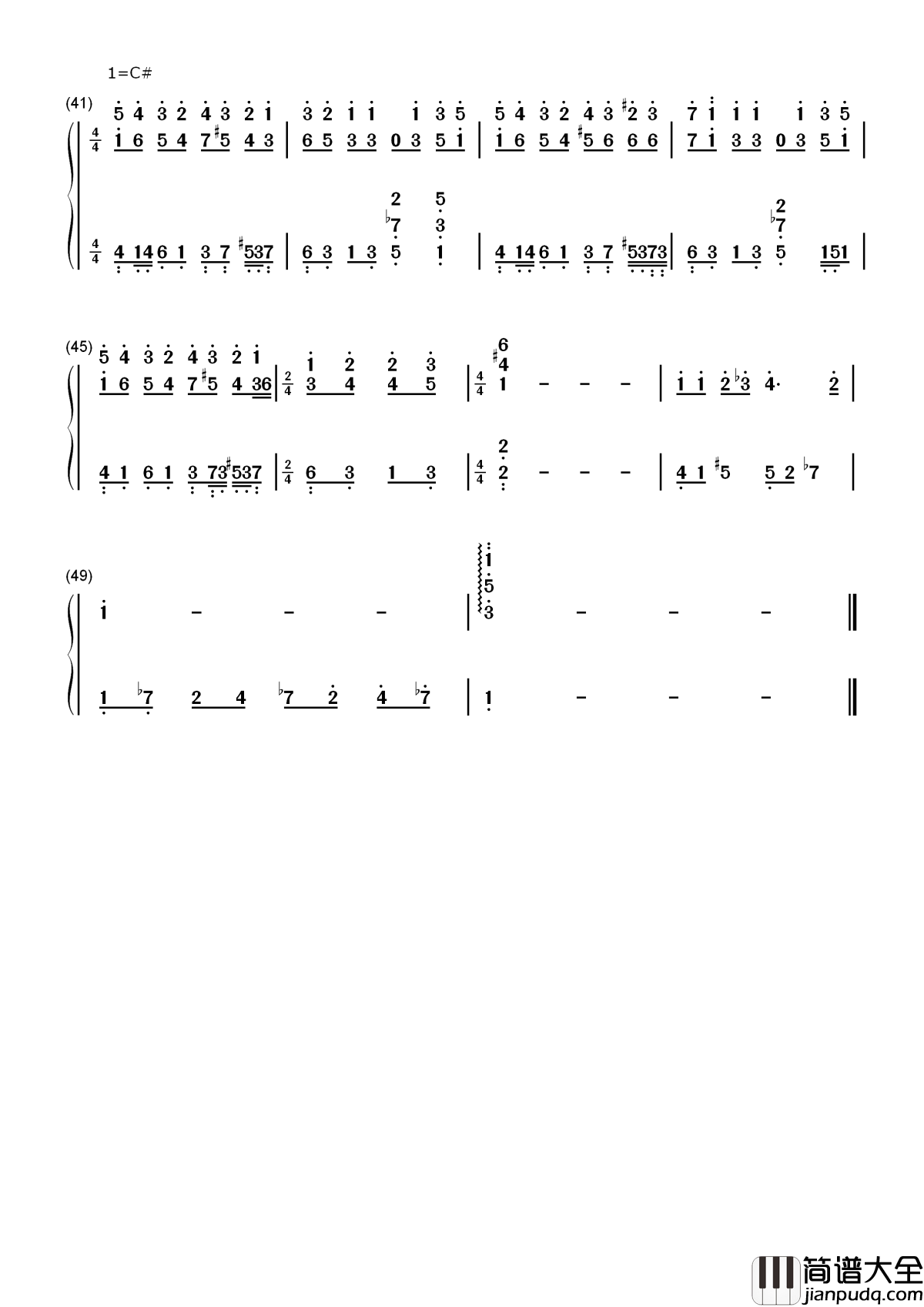 老伴简谱_李荣浩_一生中最后的存折是老伴感动到泪流满面