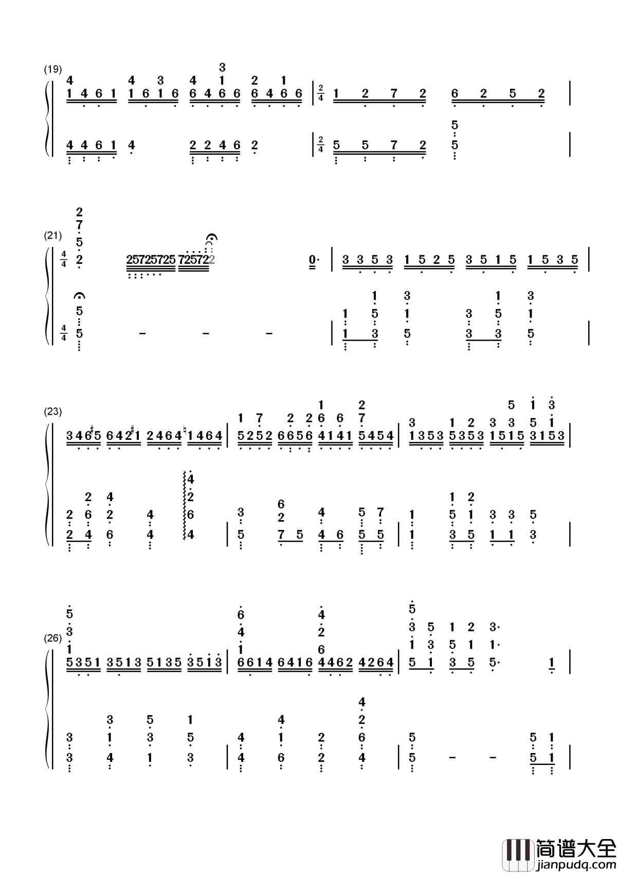 Close_To_You简谱__Cagnet__悠长假期插曲，Don’t_Worry,_Be_Happy