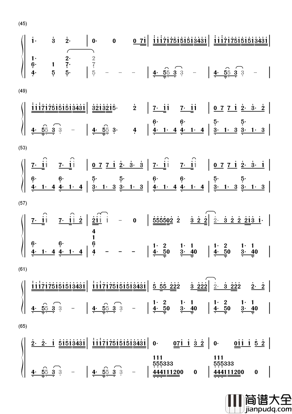 A_Thousand_Miles简谱__Vanessa_Carlton__这一生，千里迢迢，只为及时遇到你