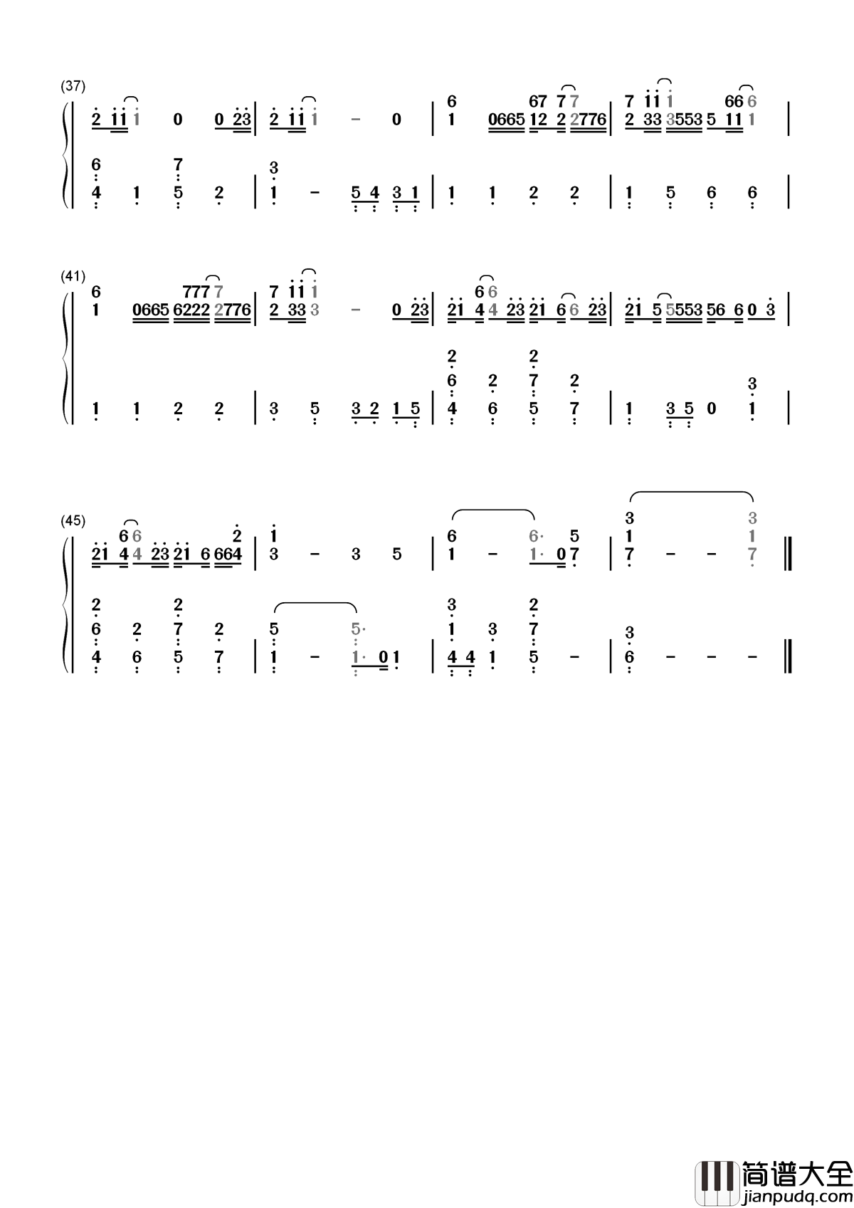 secret_base~君がくれたもの~简谱__未闻花名片尾曲，日本经典毕业歌曲