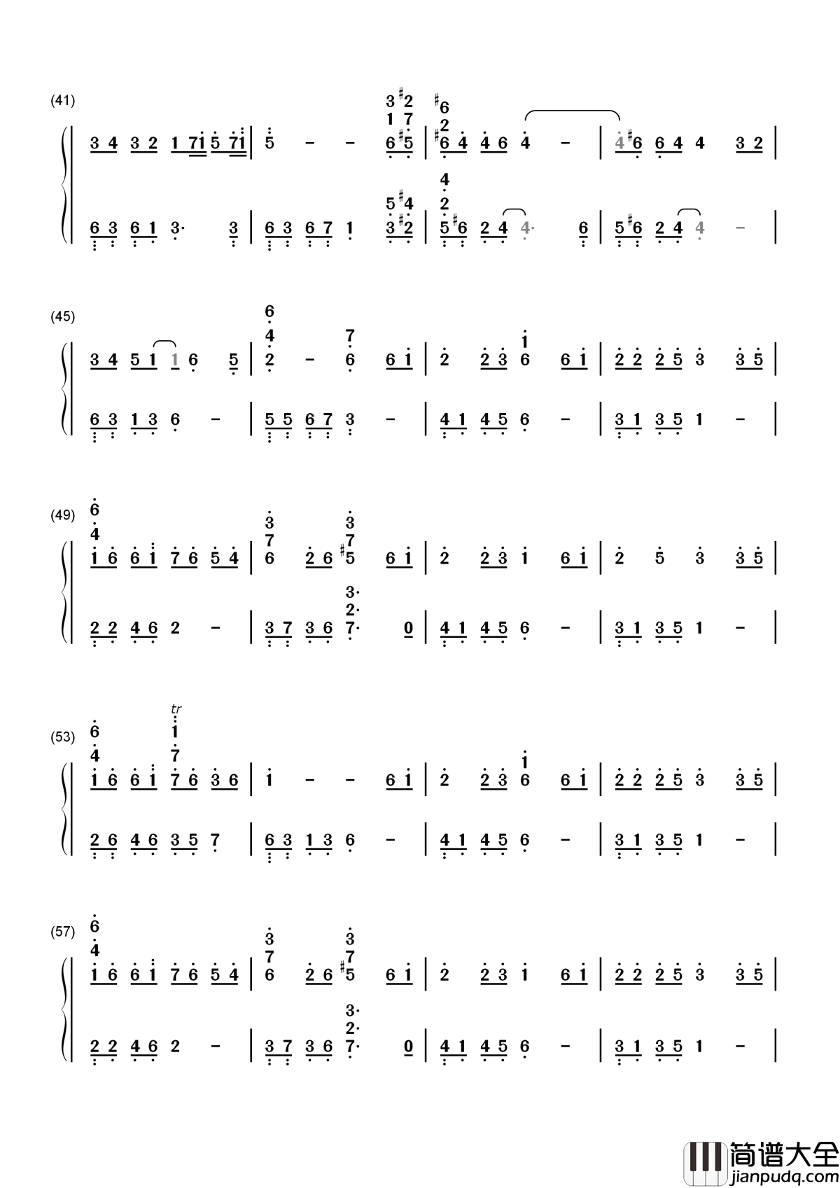 The_Path_of_Wind（风之甬道）简谱__龙猫插曲，_闭上眼睛_感受大自然的精灵