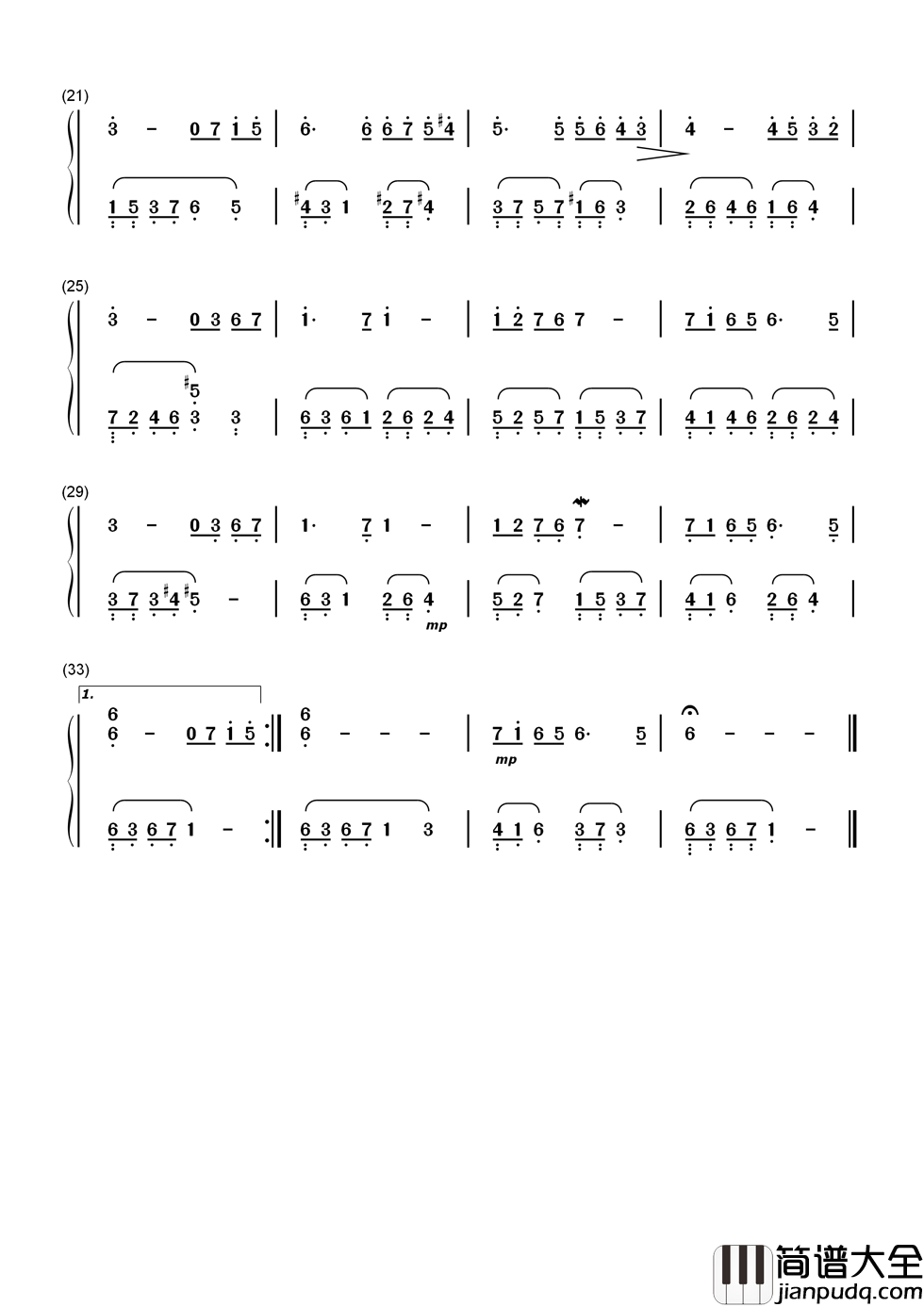 神秘花园简谱__Secret_Garden__时世艰难，但我们却可以在花园里得到蔚藉和欢乐