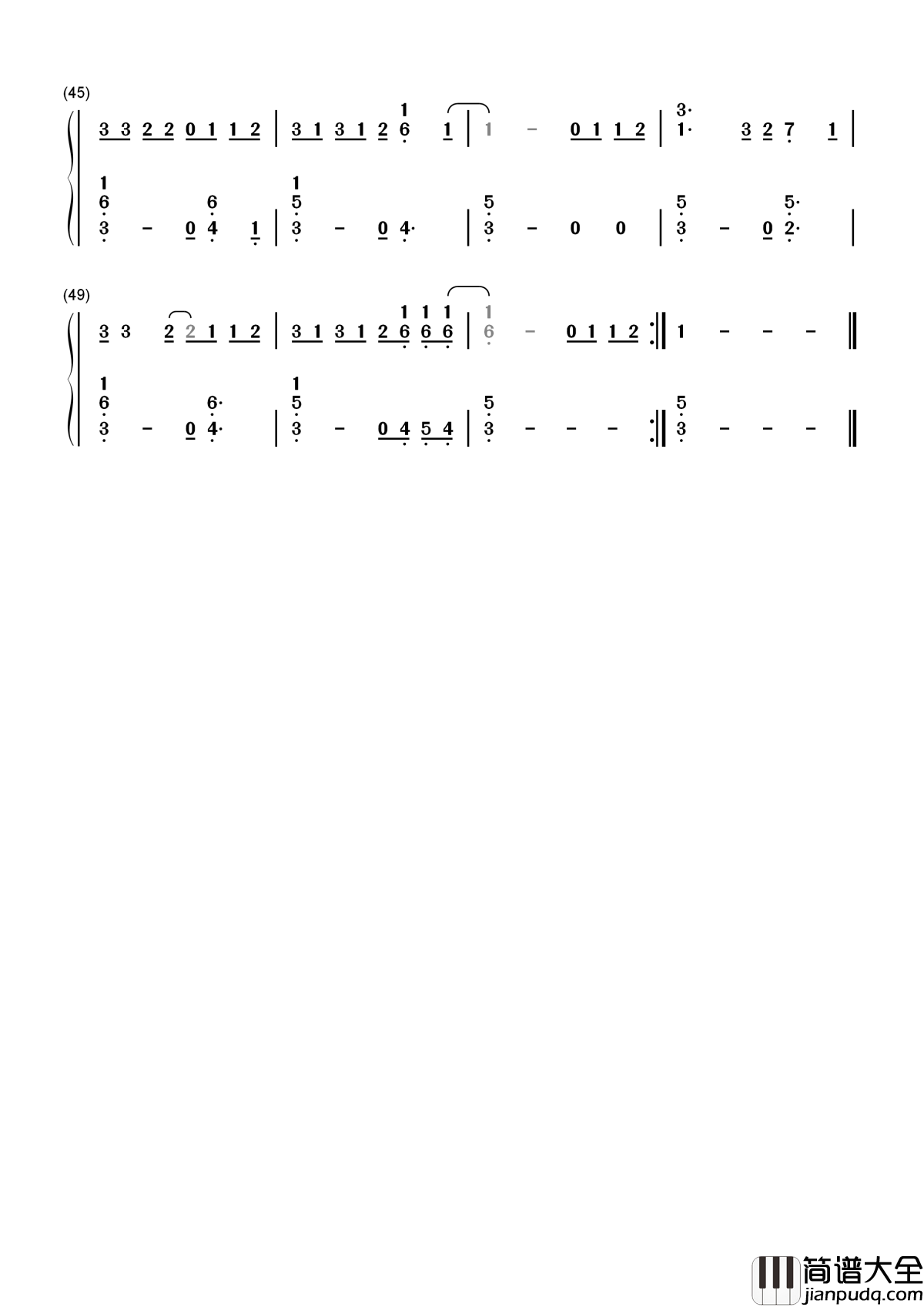 Love_Yourself简谱__Justin_Bieber__说分手也得好好爱自己