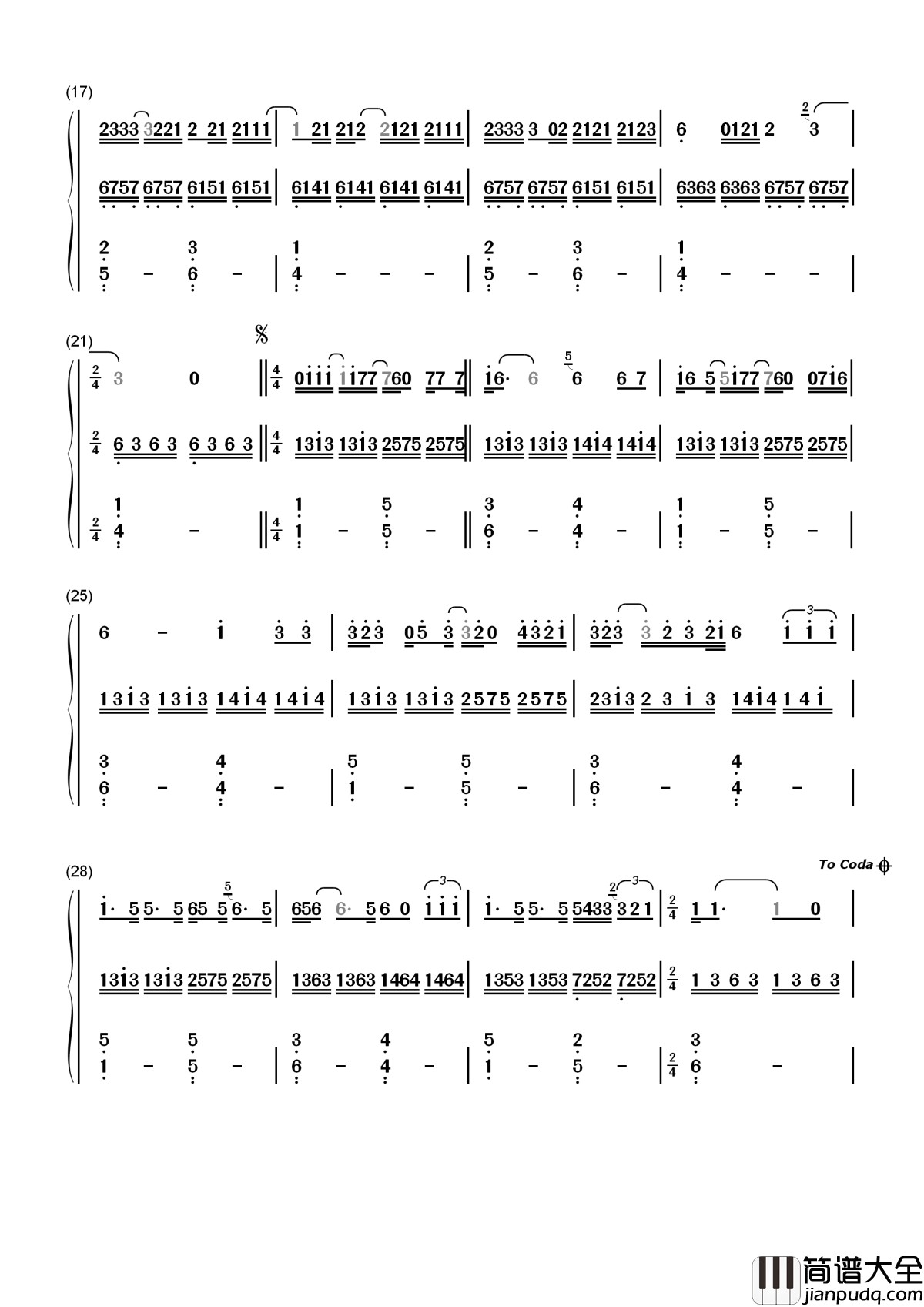 Someone_Like_You简谱__Adele__有时候爱情能永远，但有时又如此伤人