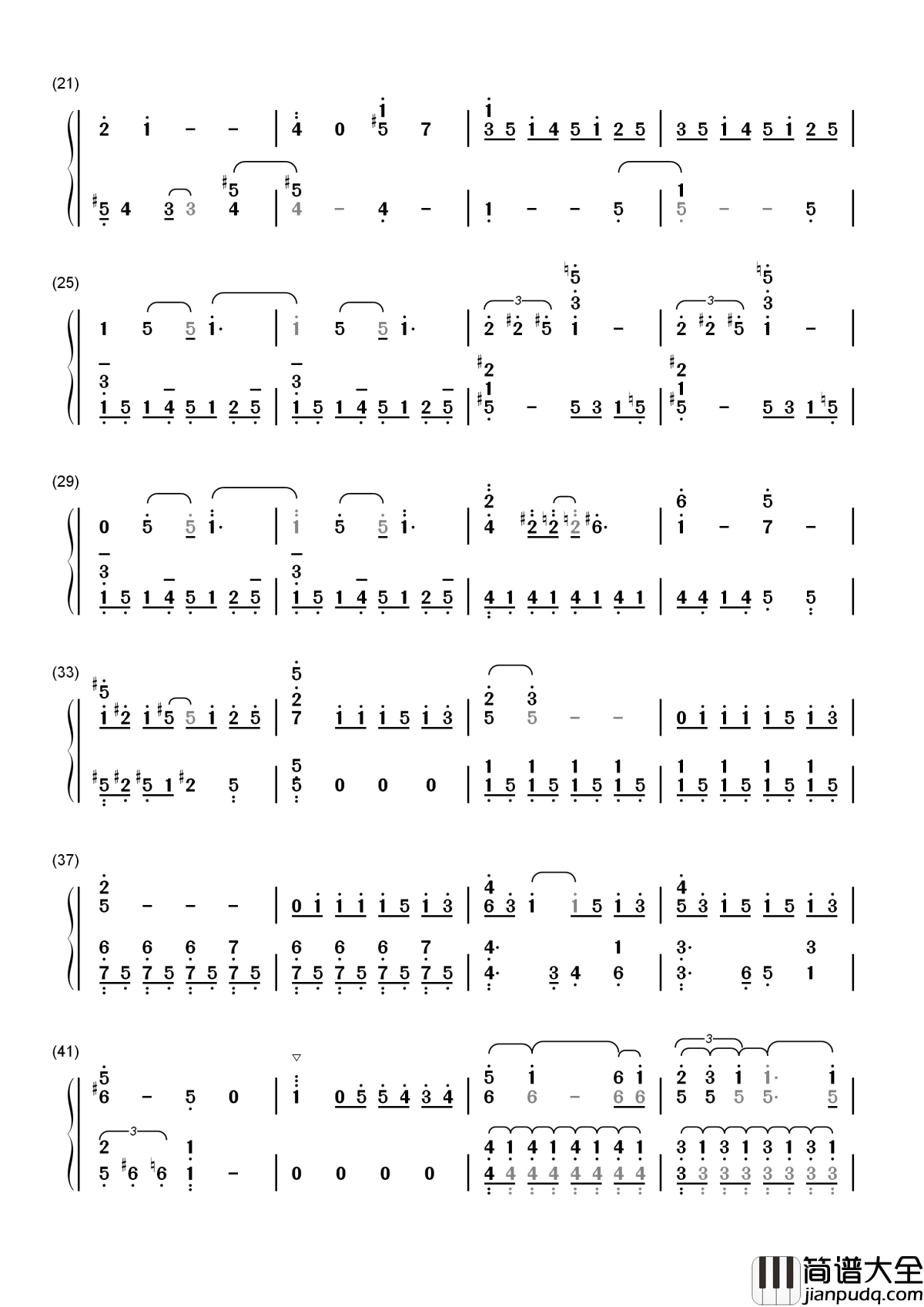 Do_You_Want_to_Build_a_Snowman简谱__Kristen_Bell__我想和你一起去堆雪人