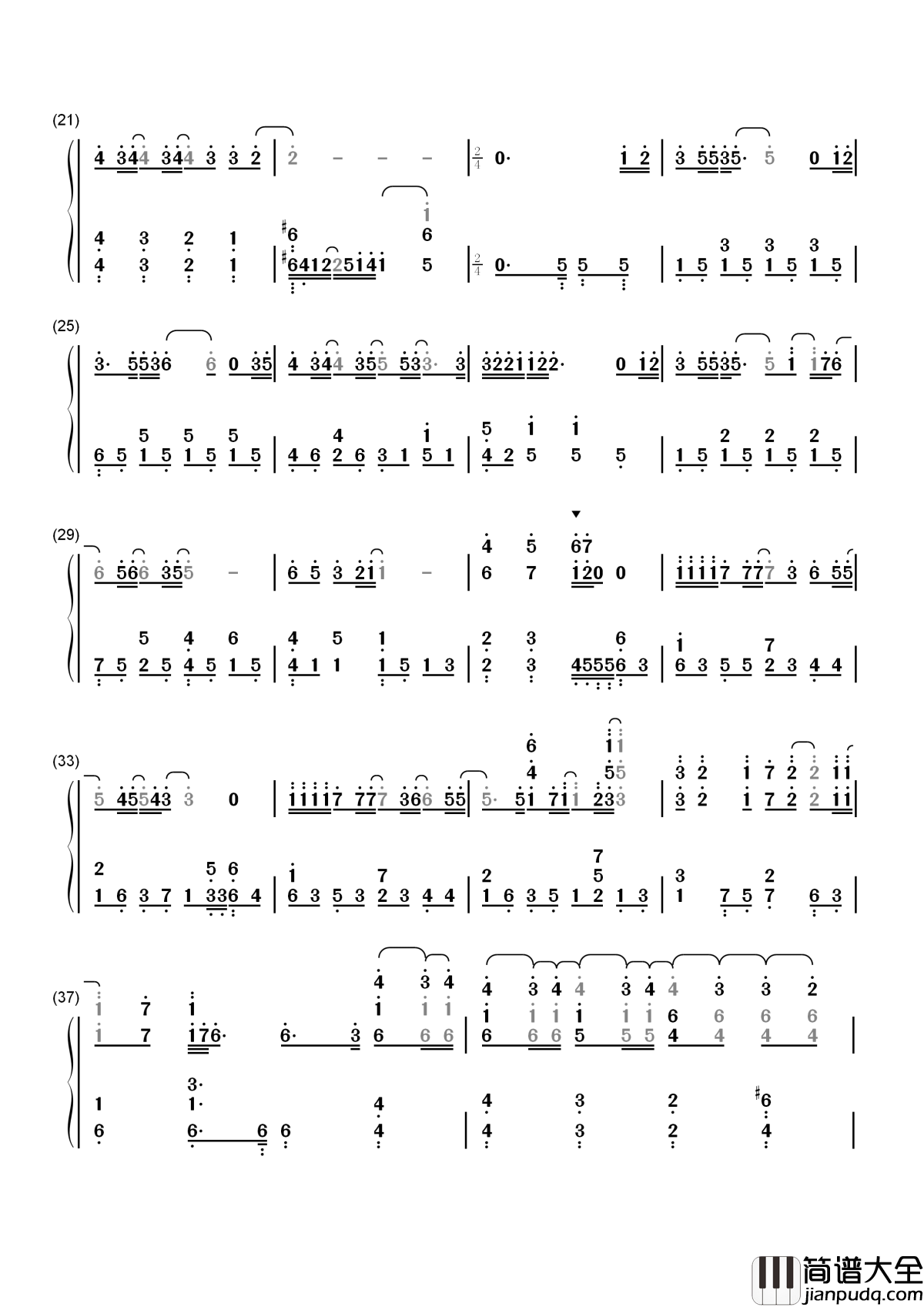 There_You'll_Be_(有你相依)简谱__Faith_Hill__珍珠港主题曲，一首爱情让位于战争的经典歌曲