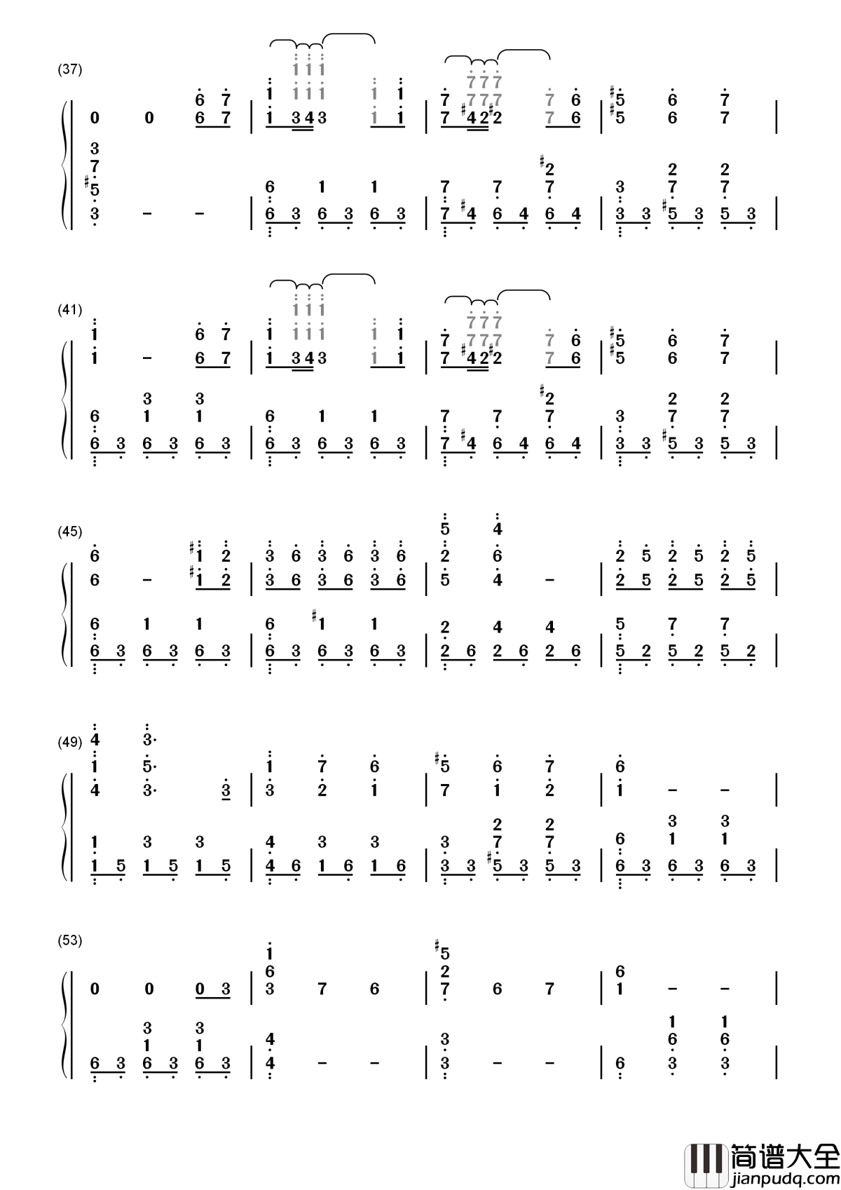 前世情人简谱__周杰伦__我会当你昼夜骑士_烈阳的树荫