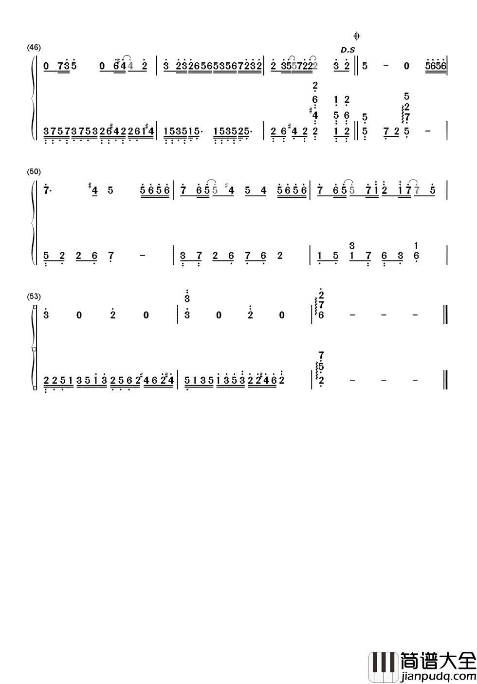 只想一生跟你走简谱__张学友__心若相知，更要珍惜