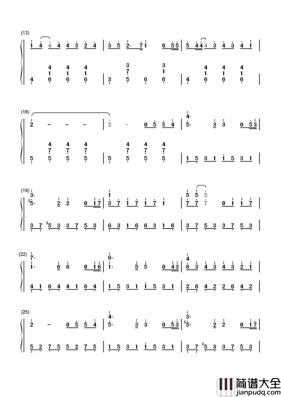 何必在一起简谱__张杰___最好额爱情是，你在闹，他在笑