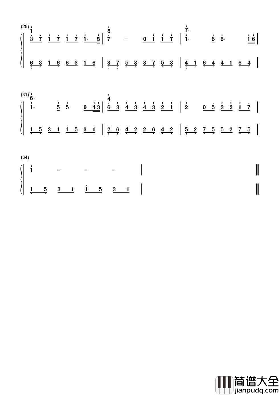 何必在一起简谱__张杰___最好额爱情是，你在闹，他在笑