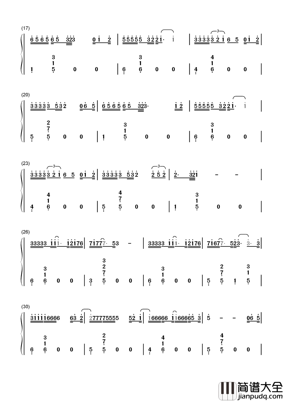 男人哭吧不是罪简谱__刘德华__尝尝阔别已久眼泪的滋味，原来你也会累。