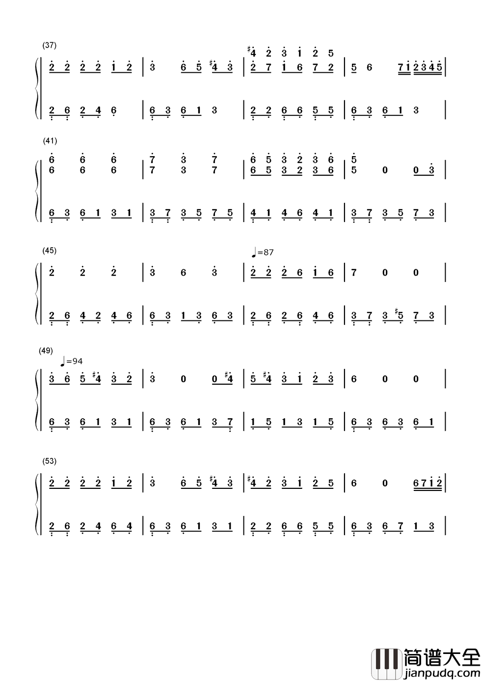 滚滚红尘简谱__陈淑桦__起初不经意的你,和少年不经事的我