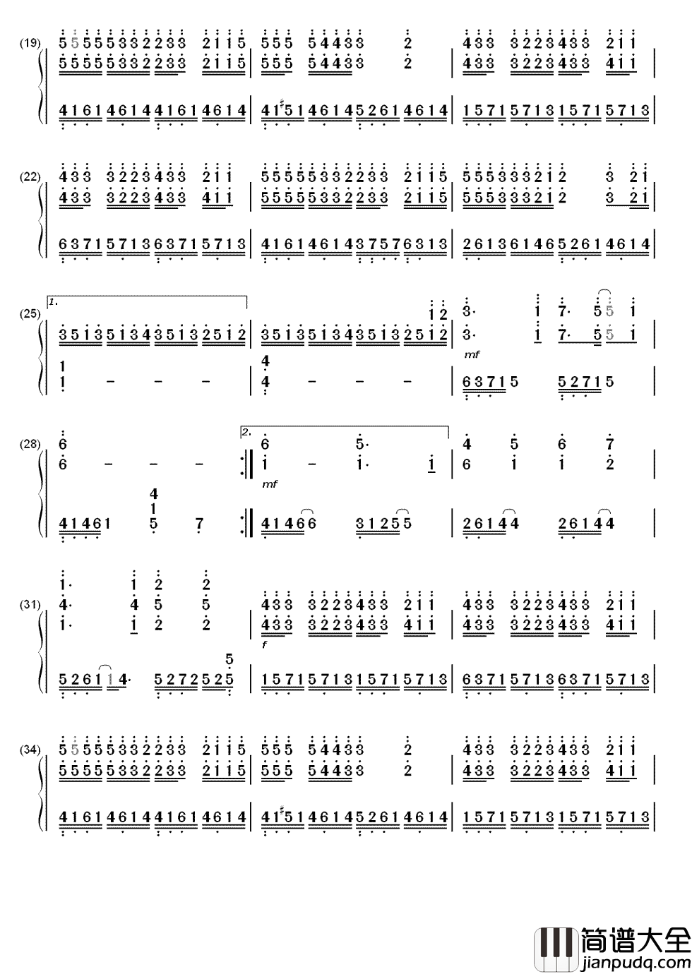 我不配简谱__周杰伦__相逢时满心欢喜，离散时也不悔匆匆
