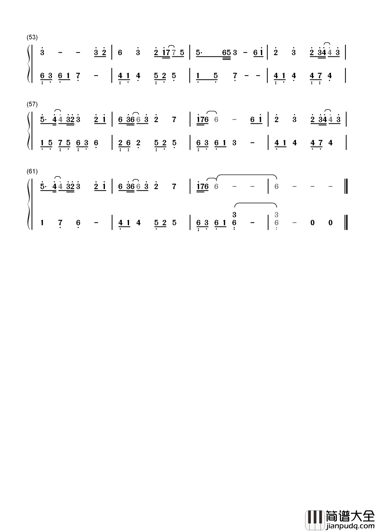 不染简谱_毛不易/简弘亦_锦觅你可知，我旭凤只愿度你余生无悔