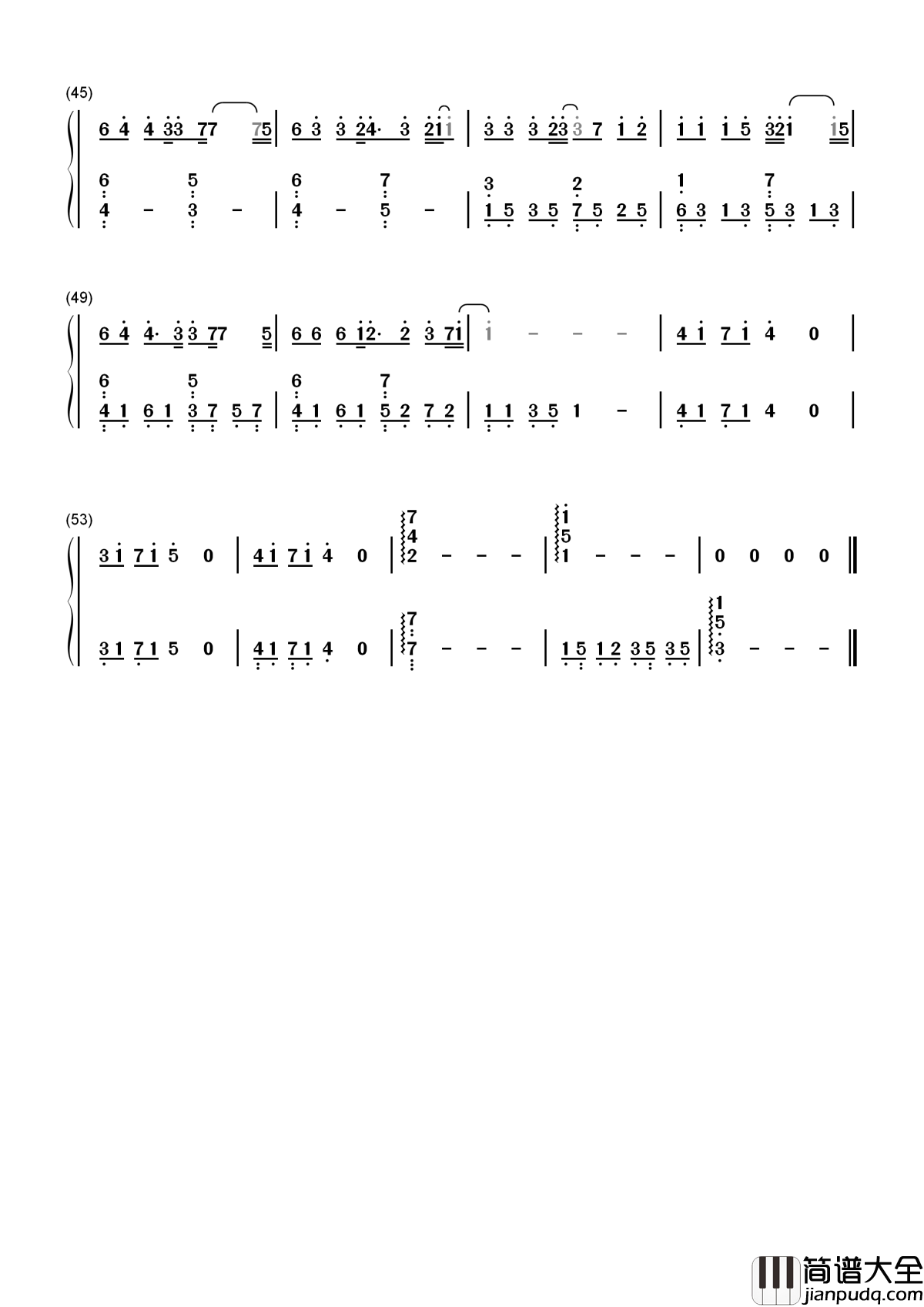 Love_U_U简谱__林俊杰__夏日乐悠悠主题曲，为了你的心，我会打捞整片海洋