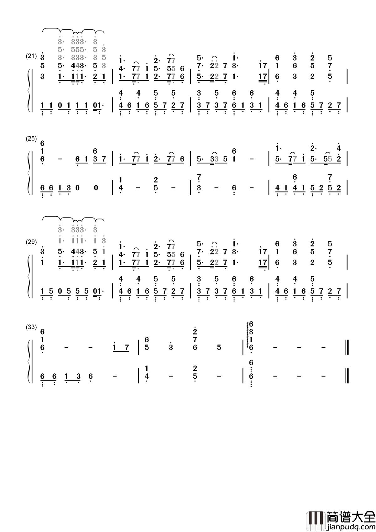 如果我们不曾相遇简谱_五月天_苍狗又白云，身旁有了你