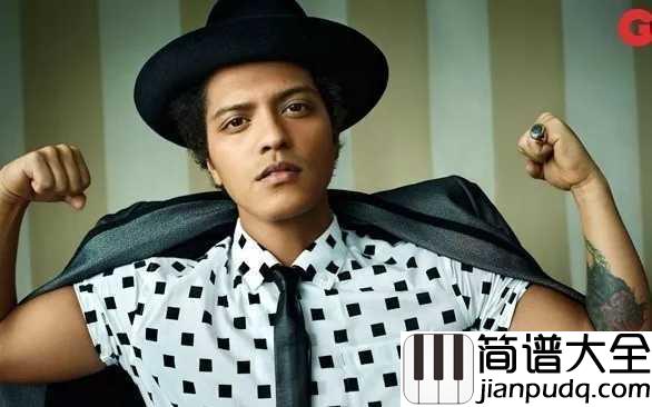 Grenade简谱__Bruno_Mars__因为你从未，从未，从未爱过我