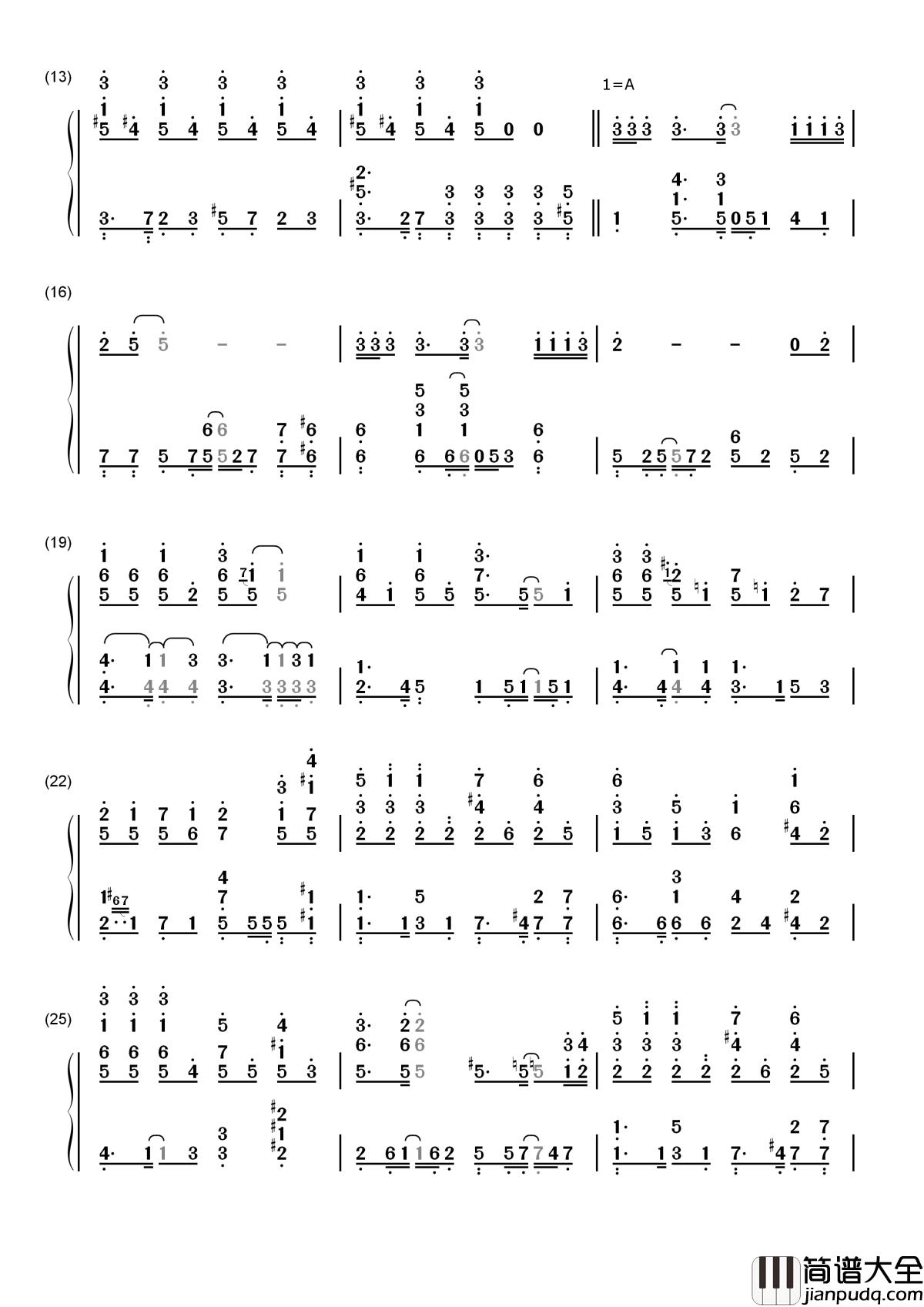 目标是神奇宝贝大师简谱__松本梨香__精灵宝可梦主题曲，还记得年少时的梦吗