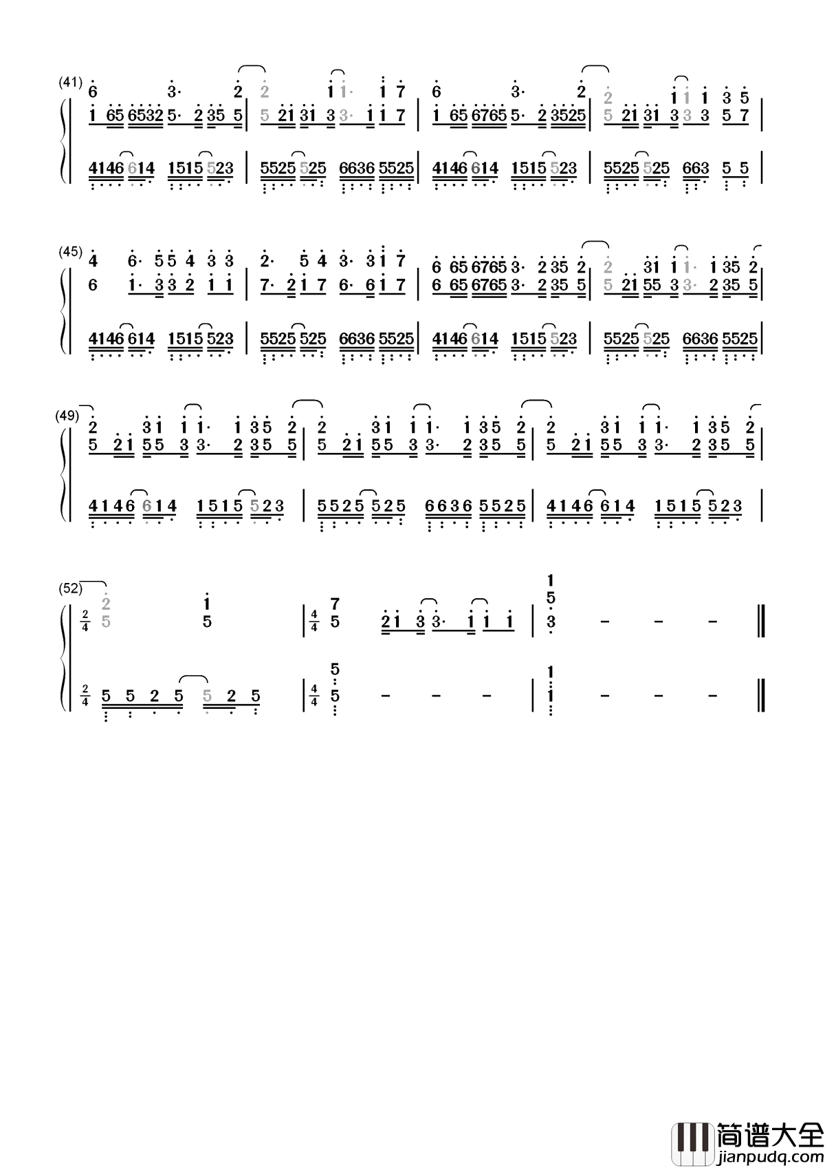 一百万个可能简谱_克丽丝叮_用中文完美诠释人生