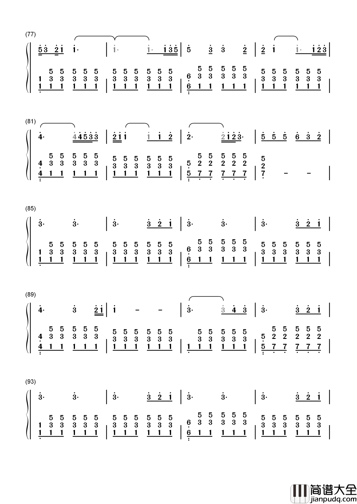 Perfect简谱__Ed_Sheeran__致纯真爱情，愿你被世界温柔相待