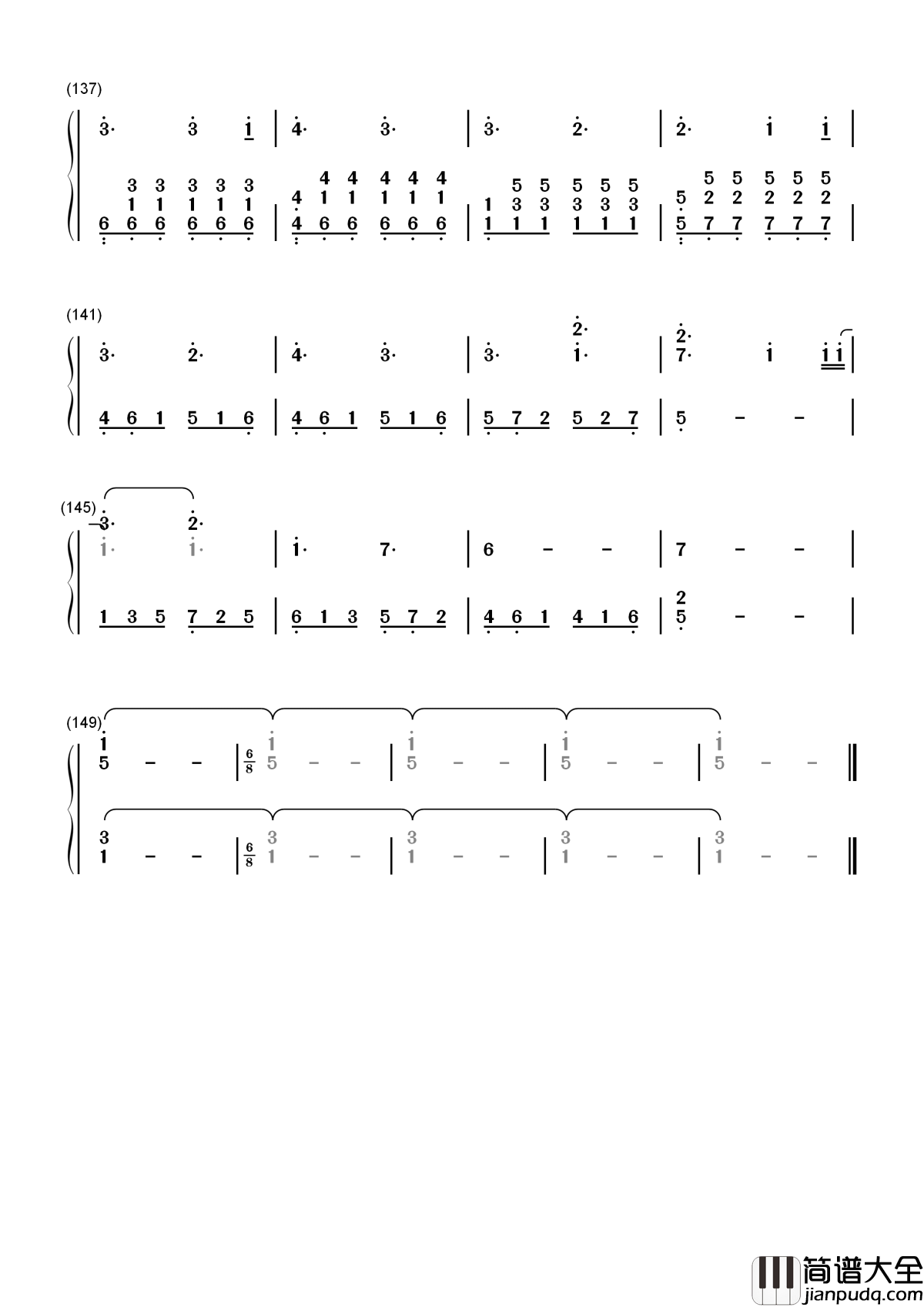 Perfect简谱__Ed_Sheeran__致纯真爱情，愿你被世界温柔相待