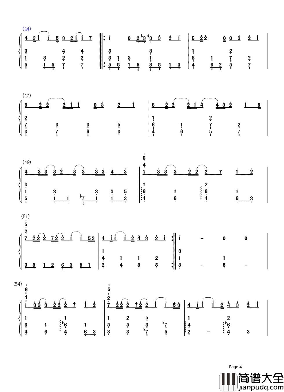 最长的电影简谱_周杰伦_最长的电影是牵手和你过一