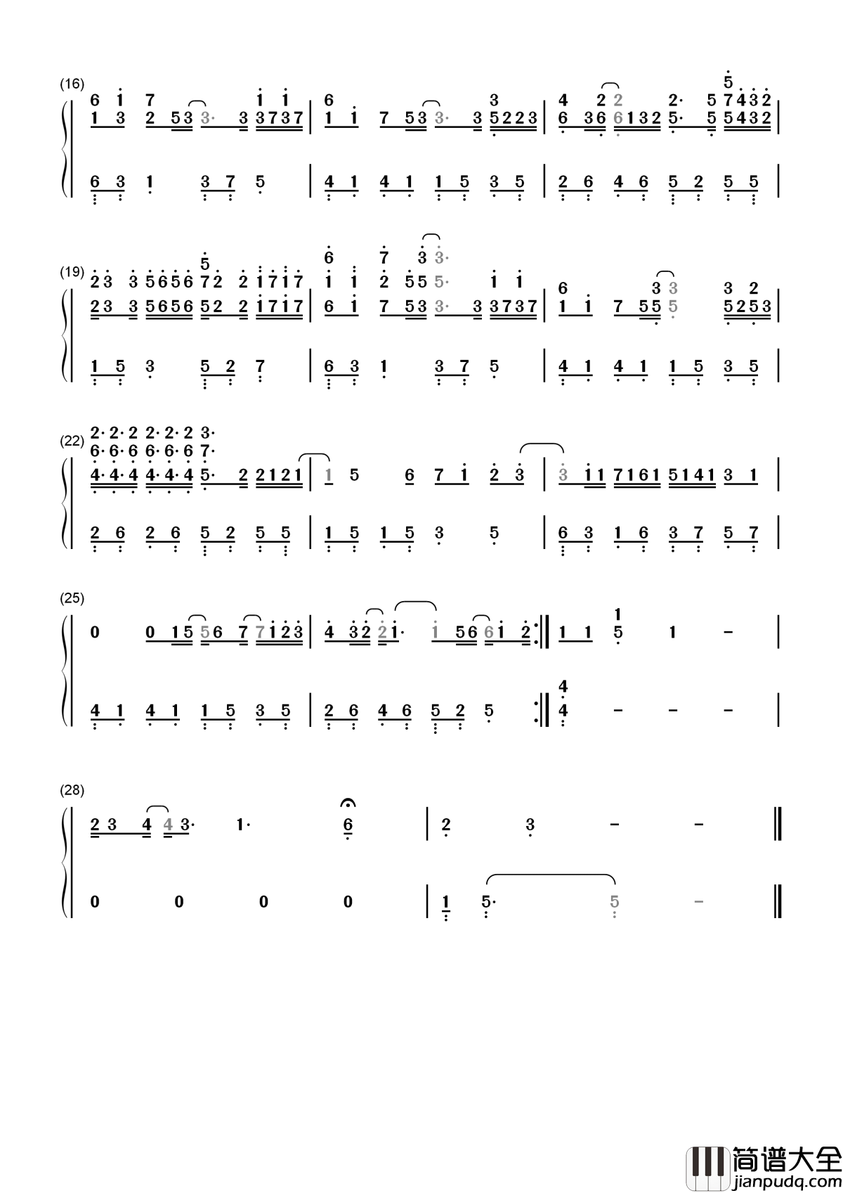 不再联系简谱_程响_夏天alex_我和你不再联系，希望你不要介意