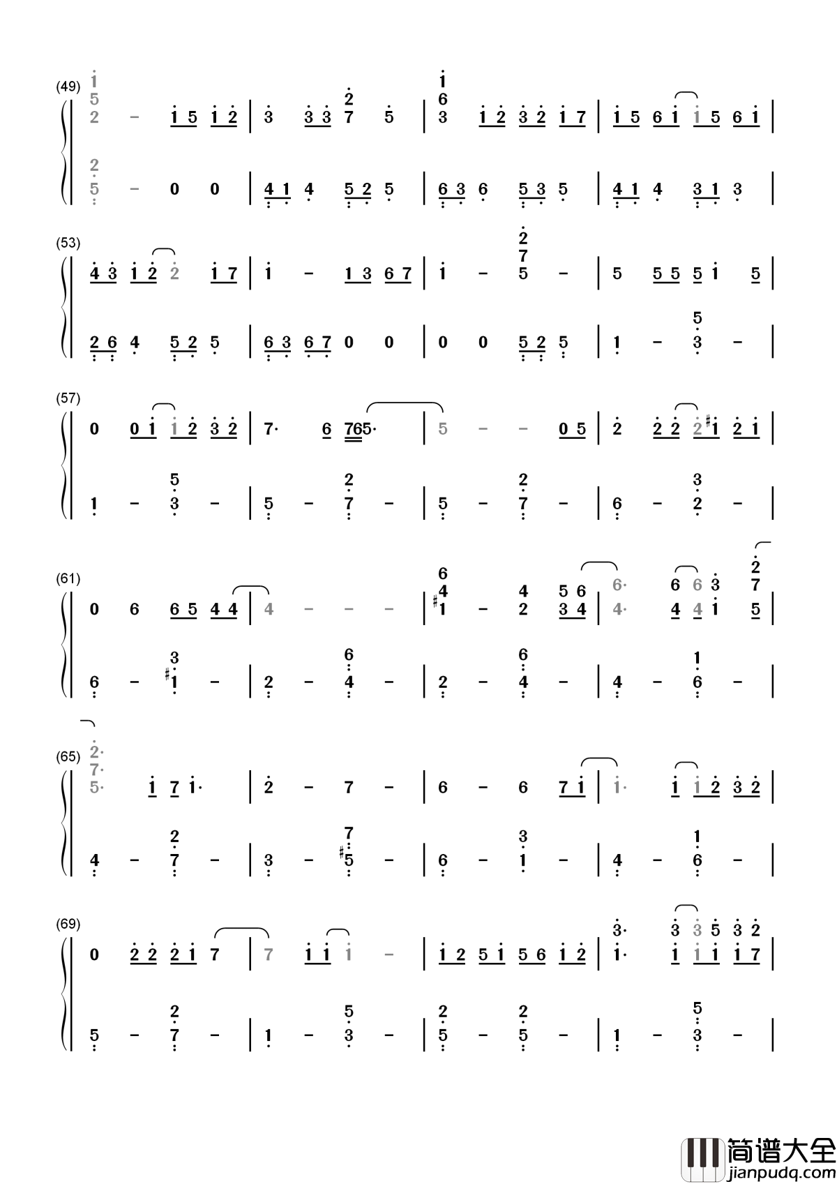 很爱很爱你简谱_刘若英_很爱很爱你所以愿意，不牵绊你飞向幸福的地方去