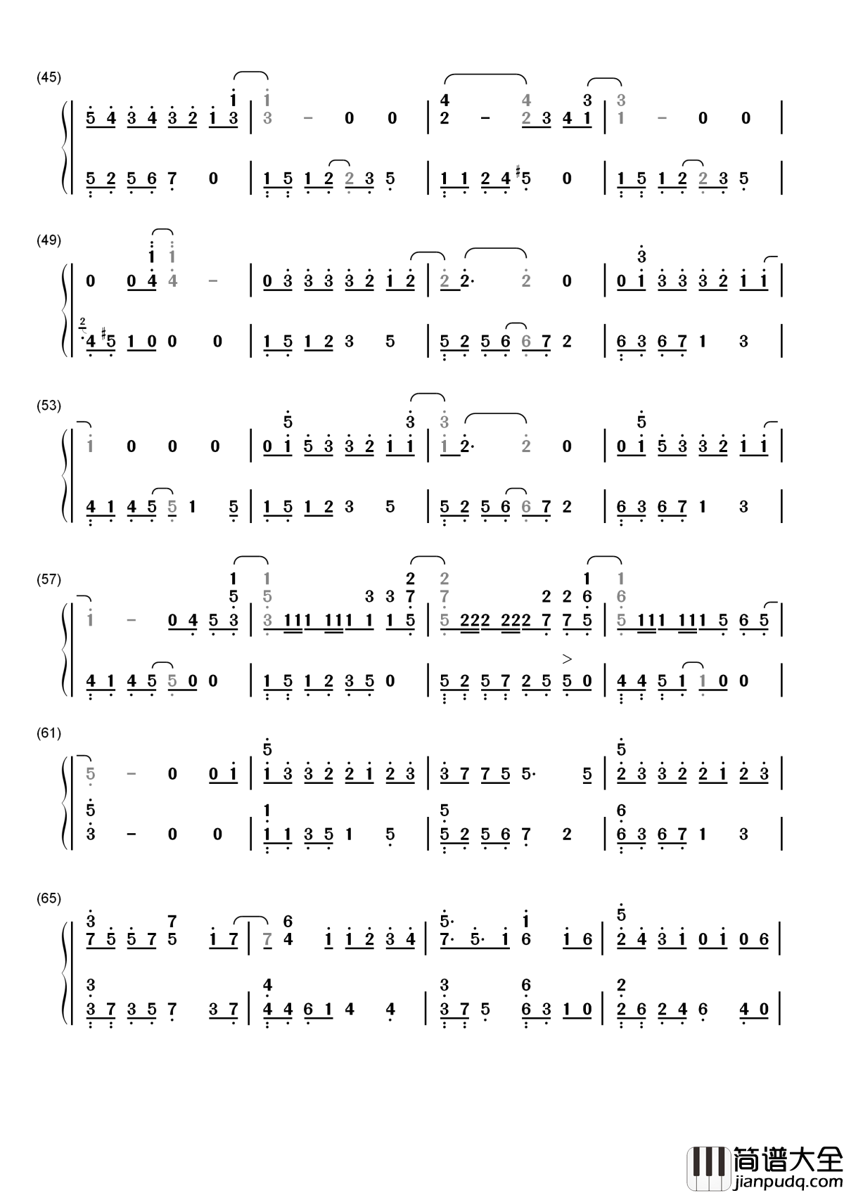 我的秘密简谱_邓紫棋_我心里的秘密就是我好想喜欢了你