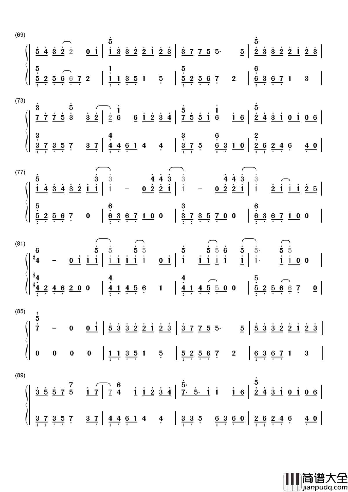 我的秘密简谱_邓紫棋_我心里的秘密就是我好想喜欢了你