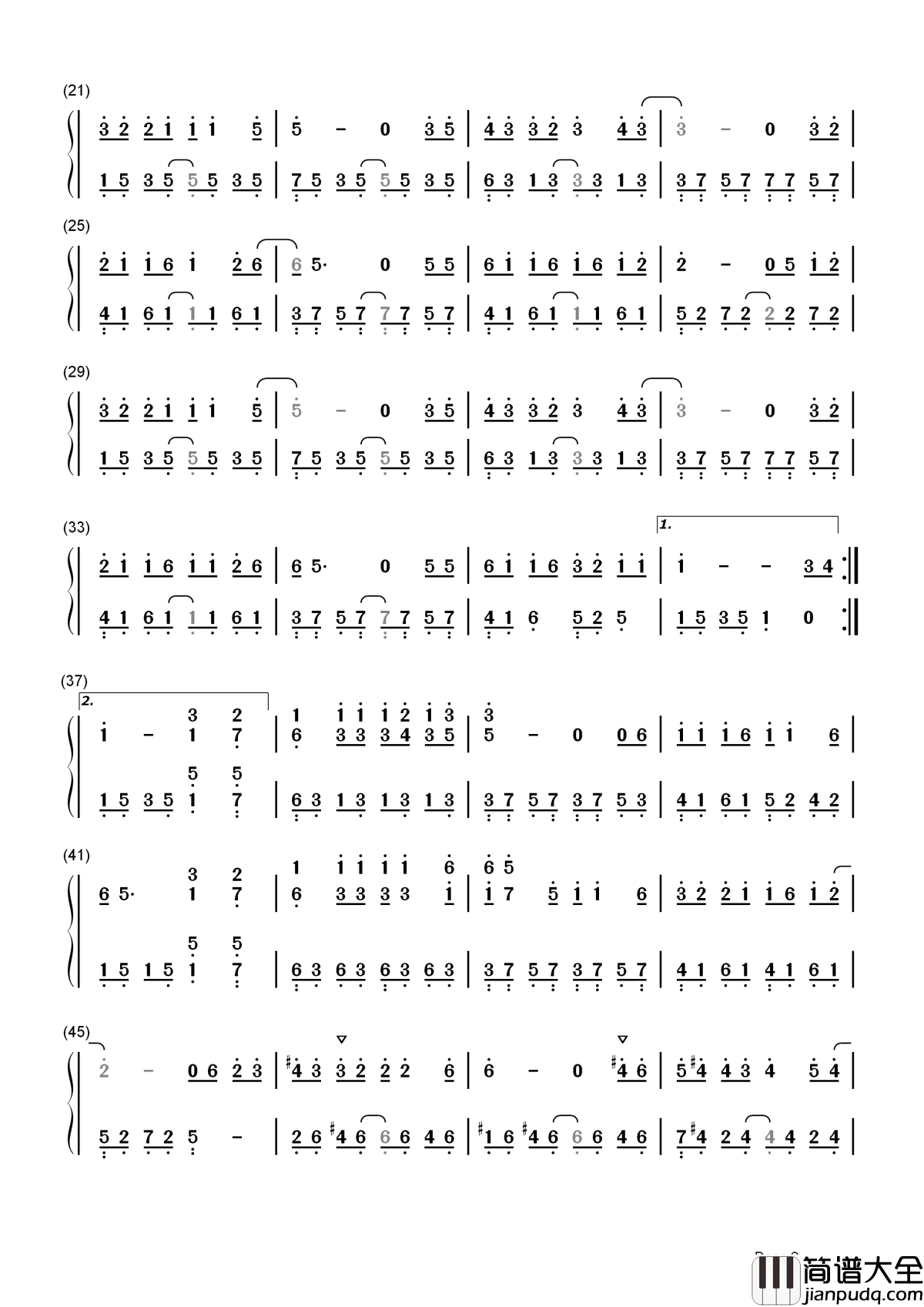 情非得已简谱_庾澄庆_多年年后再听，依旧是纯纯的初恋的味道