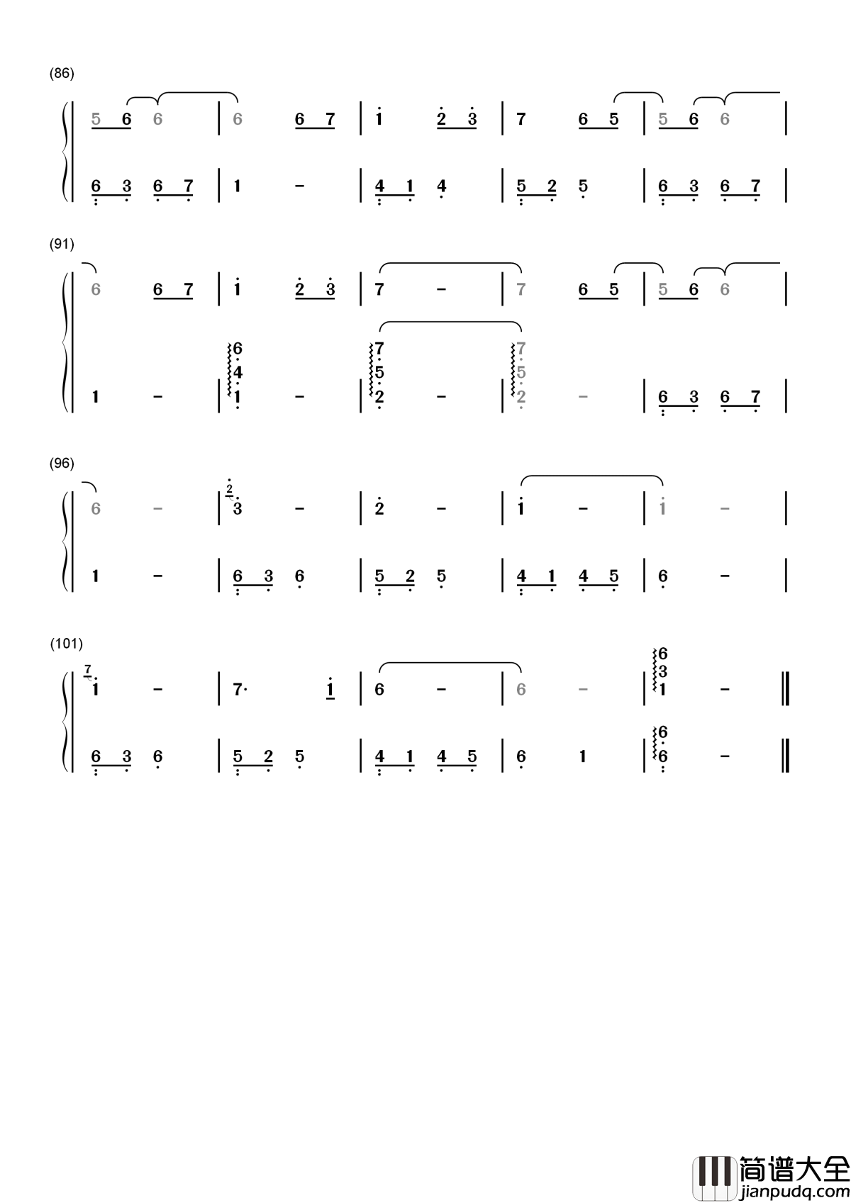 恋人心简谱__魏新雨__半颗恋人心，遇一人完整