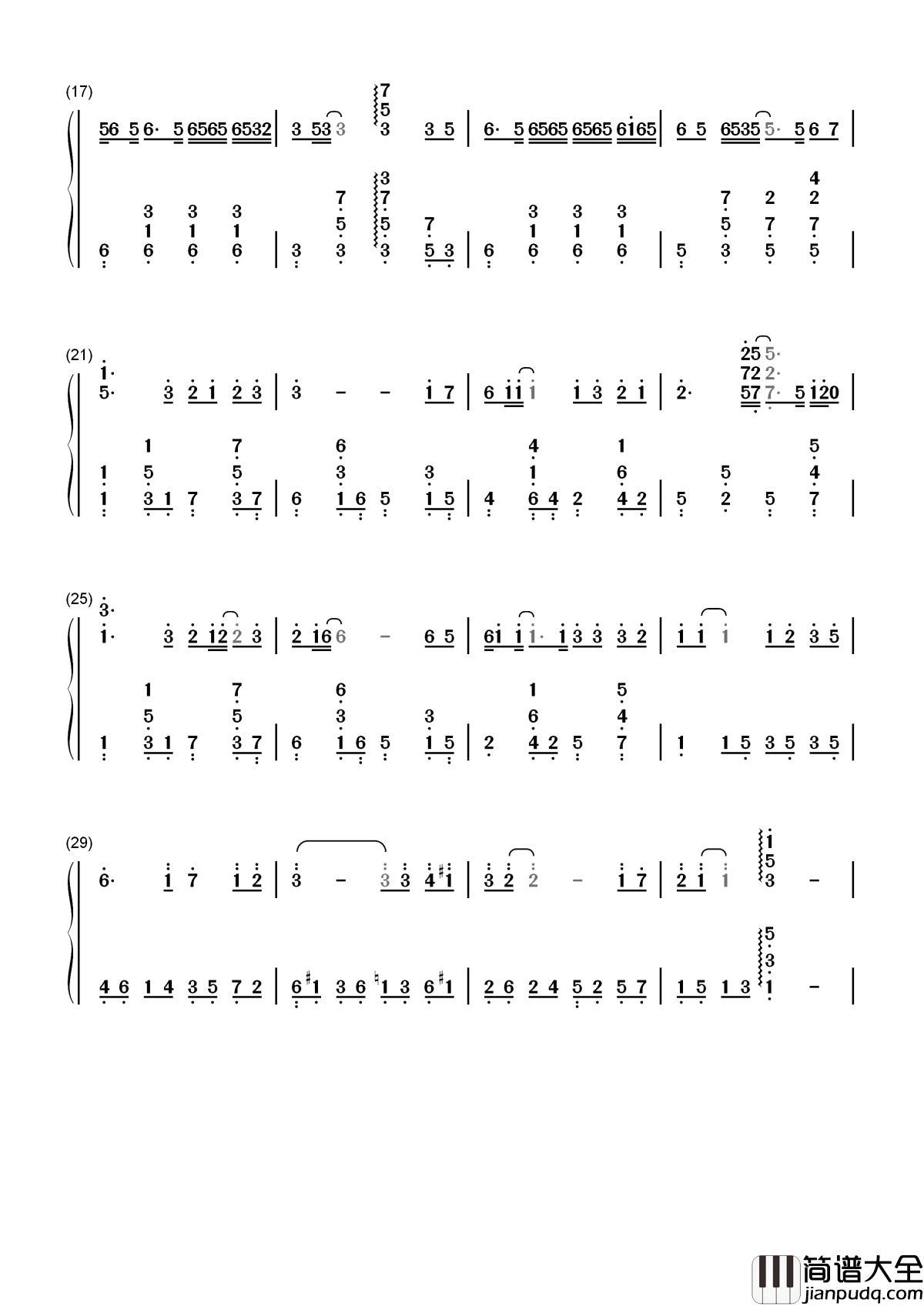 遥远的她简谱__张学友__遥远的她_不可以再归家