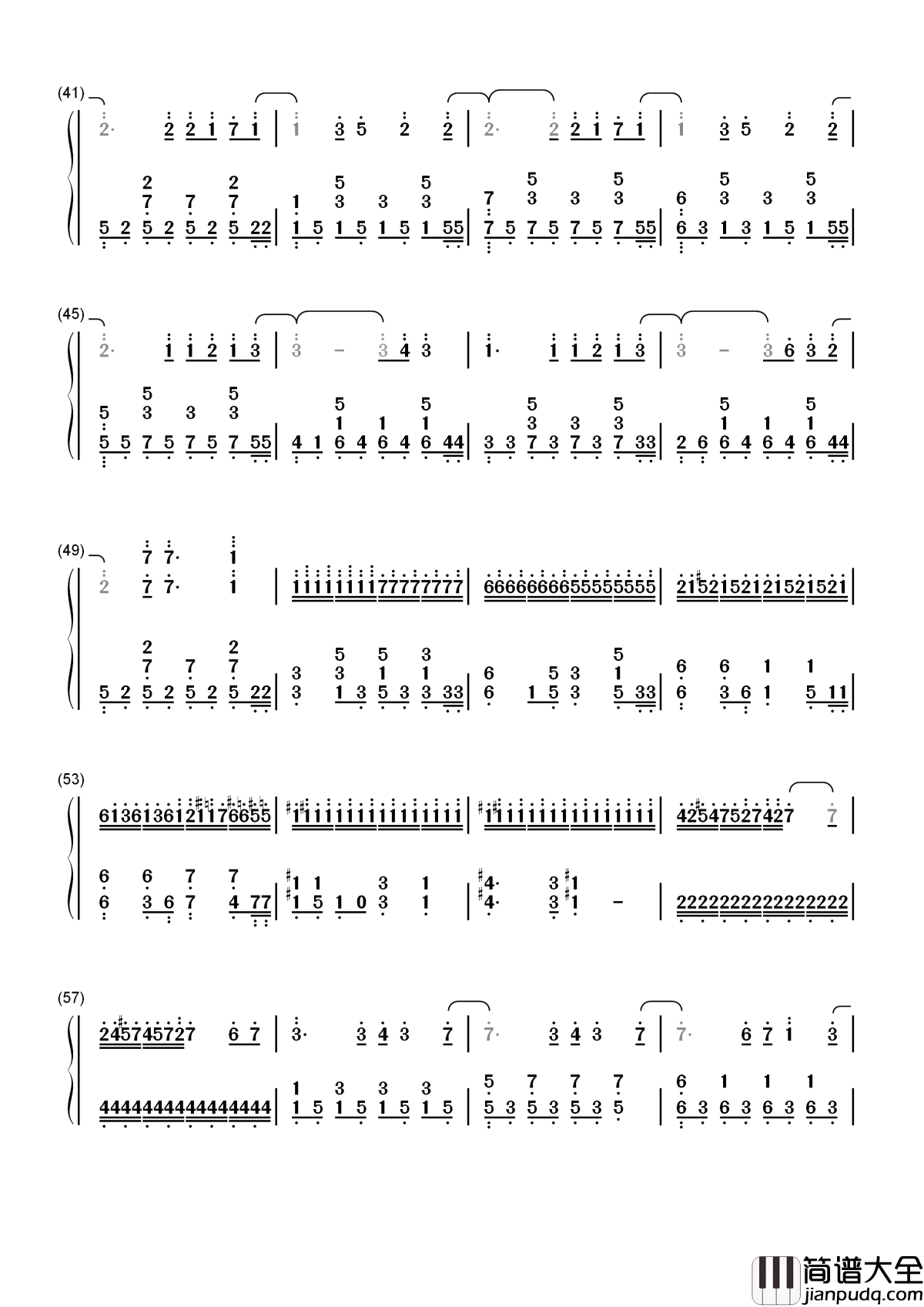 听见下雨的声简谱__周杰伦__最美的不是下雨天，是曾与你躲过雨的屋檐