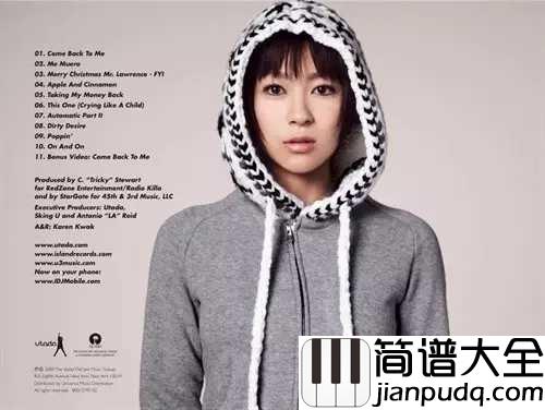 First_Love简谱__宇多田光__全亚洲销量最高的专辑，你还记得你的初恋吗