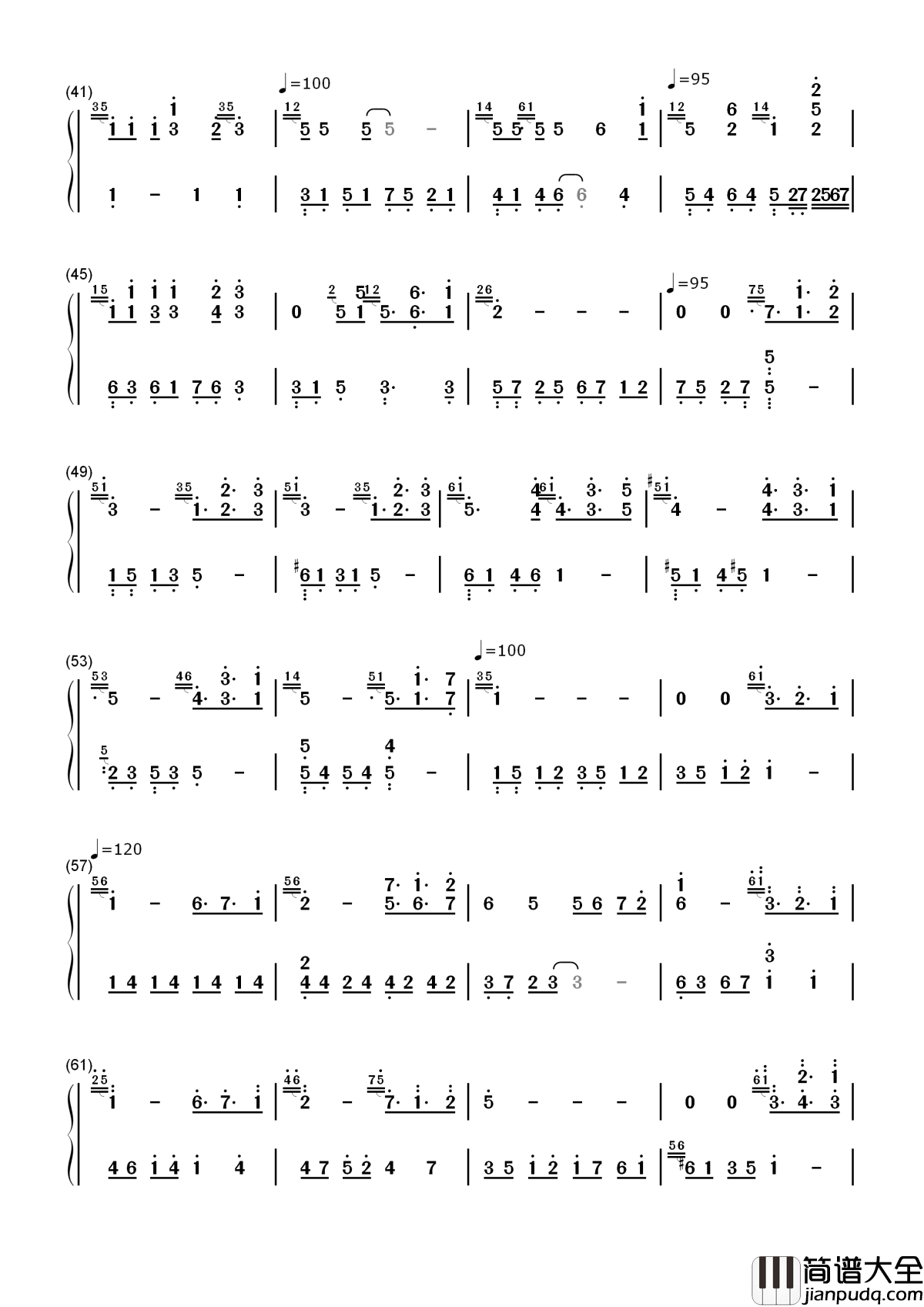 Part_of_Your_World简谱__Jessie_J__小美人鱼电影插曲