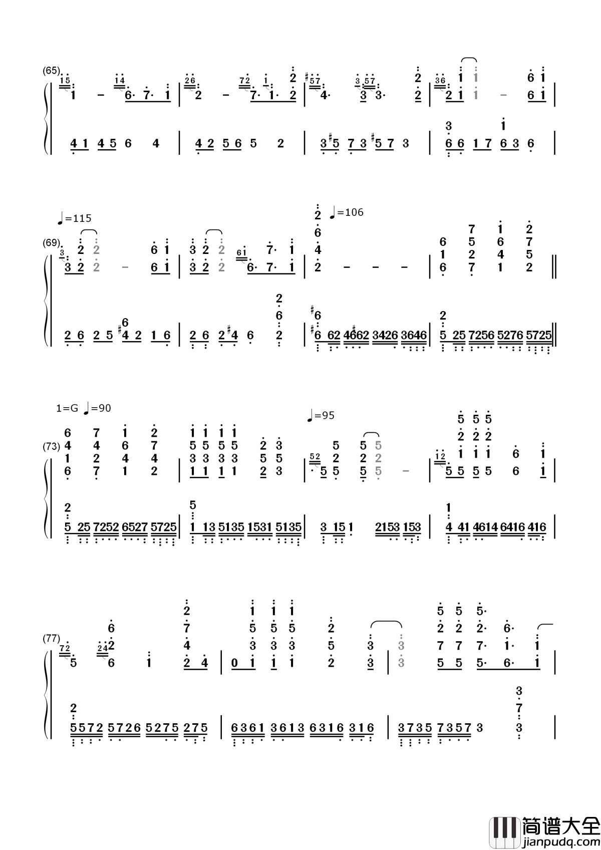 Part_of_Your_World简谱__Jessie_J__小美人鱼电影插曲