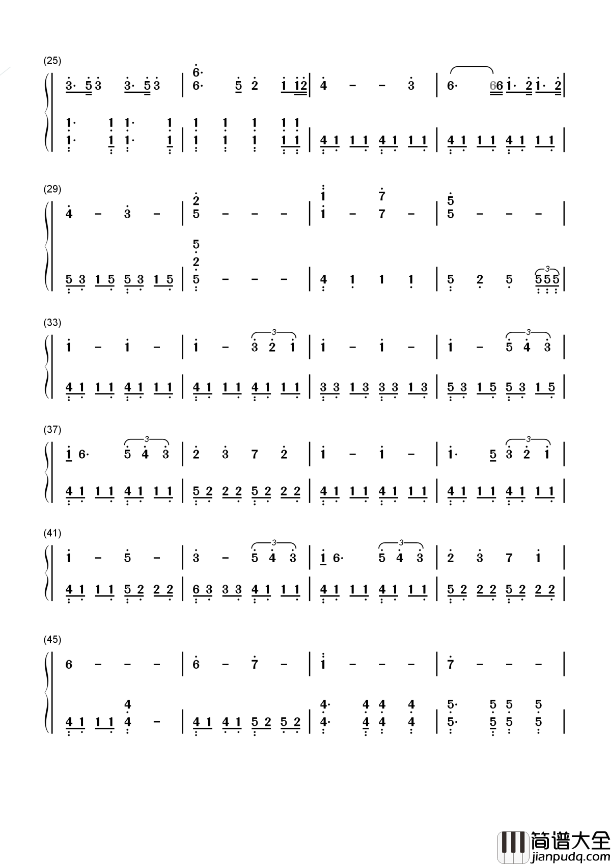 A_Thousand_Years简谱__Christina_Perri__暮光之城_破晓的插曲，那些年我们的吸血鬼故事