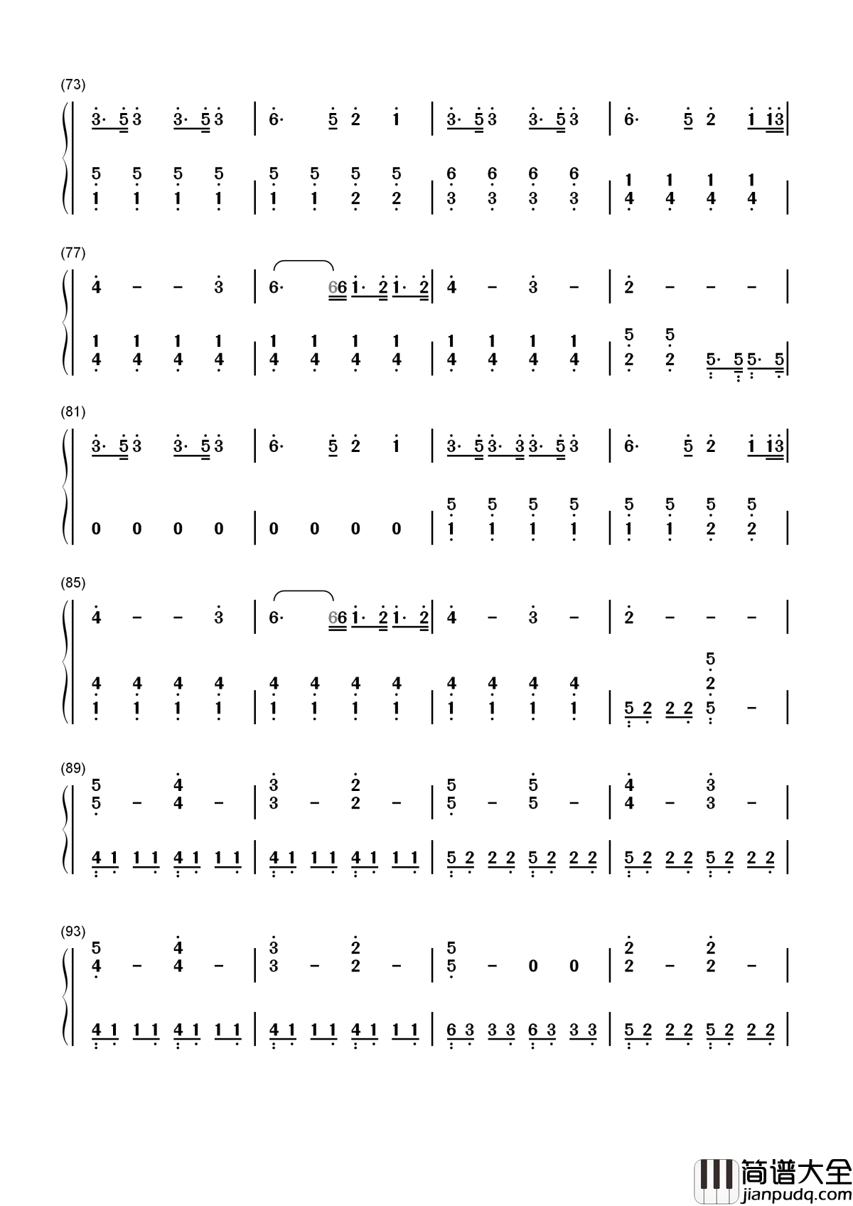 A_Thousand_Years简谱__Christina_Perri__暮光之城_破晓的插曲，那些年我们的吸血鬼故事