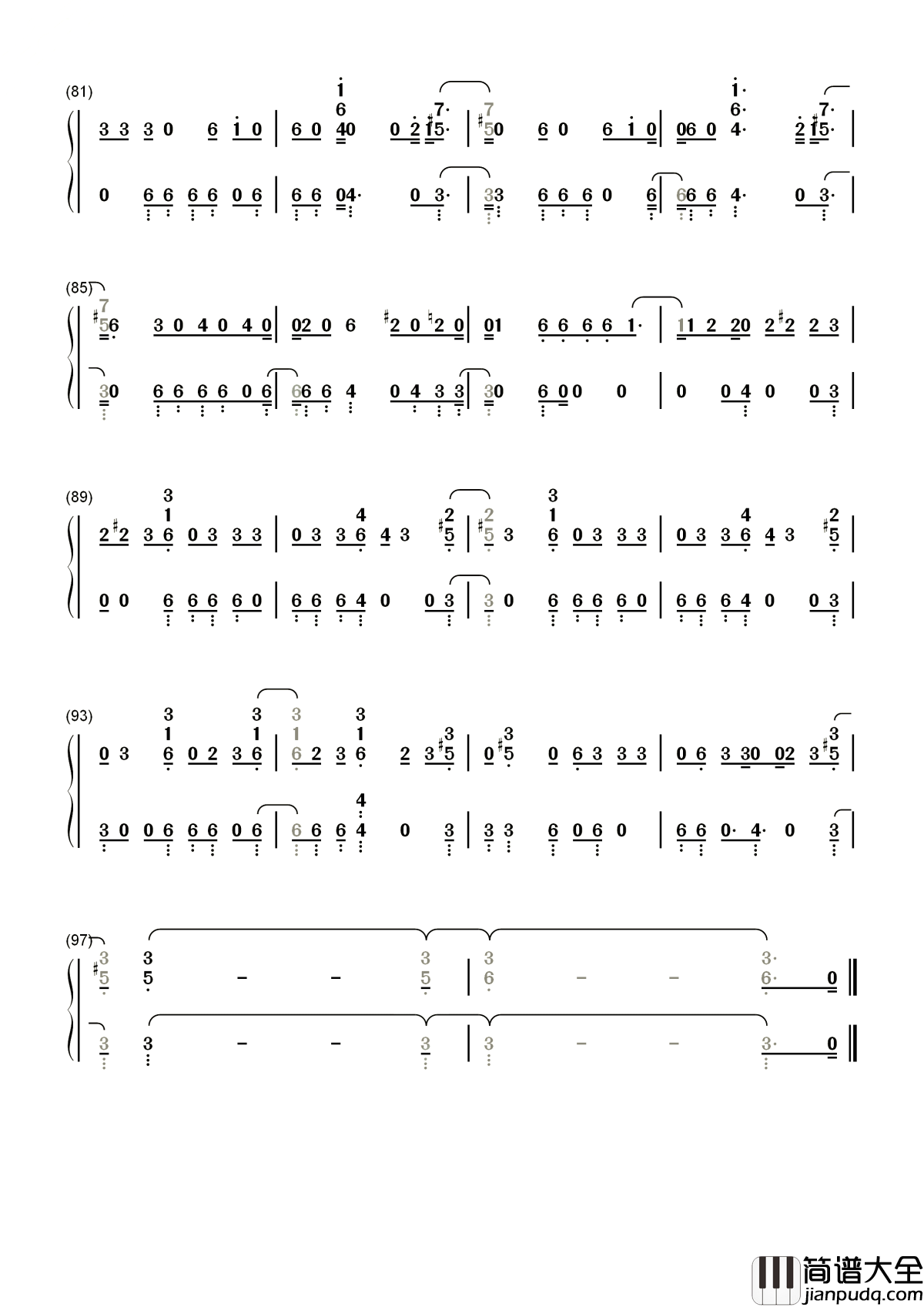 Toy简谱__Netta__我不在乎你的指指点点，我不是你的玩具