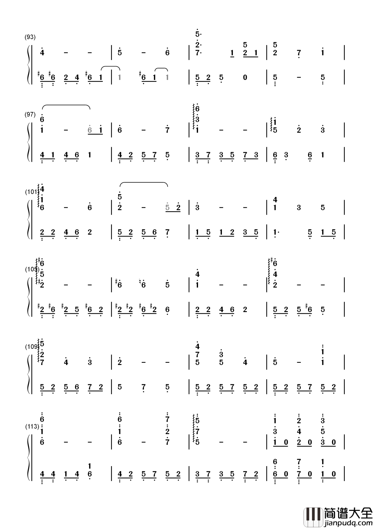 左耳简谱_赵薇_左耳靠近心脏_甜言蜜语要说给左耳听